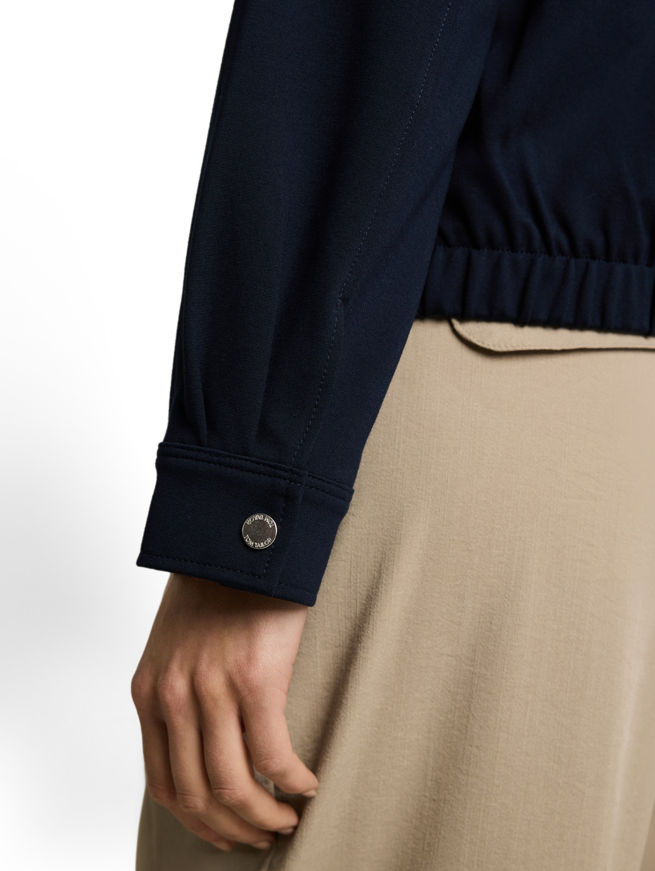 TOM TAILOR Kurzblazer Blouson mit Reißverschluss