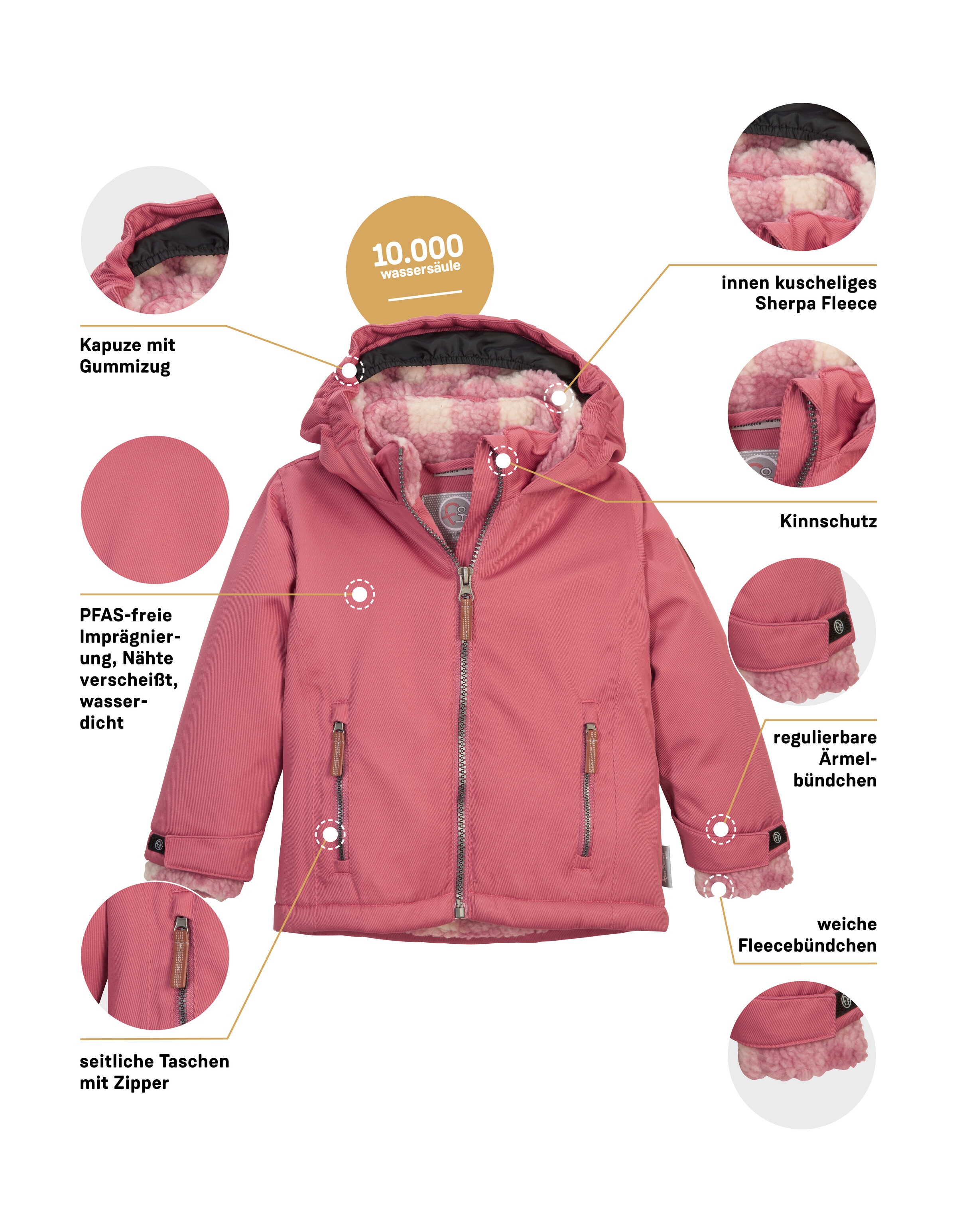 first instinct by killtec Funktionsjacke »FIOW 56 MNS JCKT« Wasser- und winddichte Kinderjacke mit verschweißten Nähten, PFAS-frei