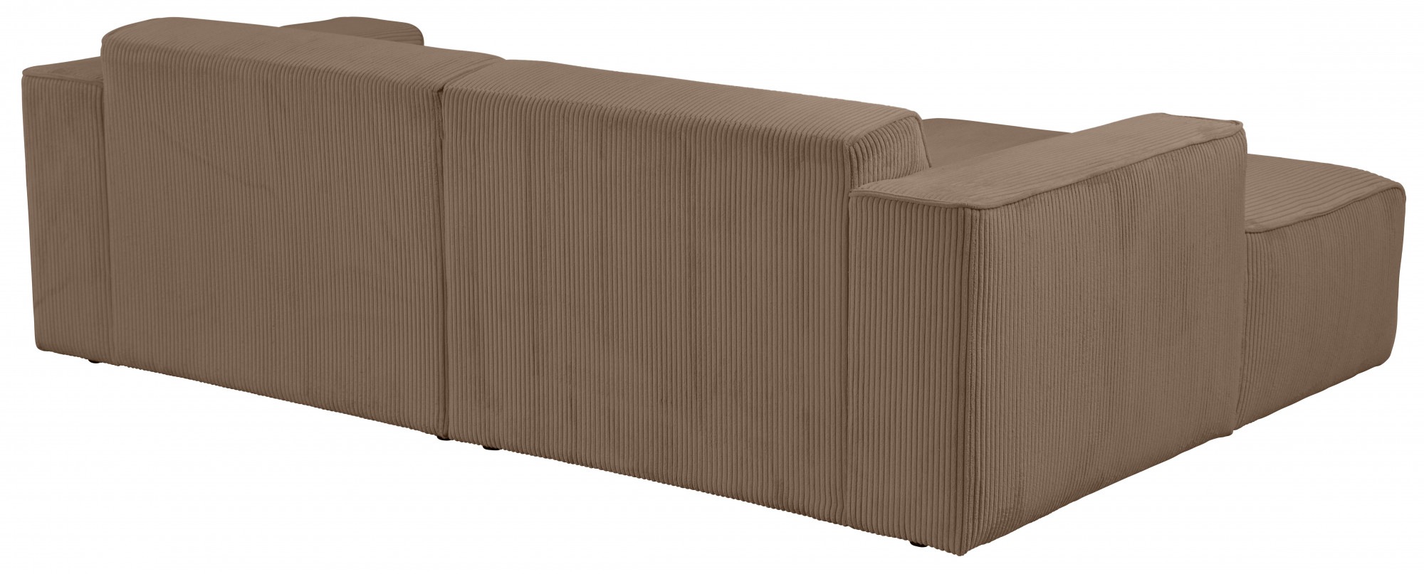 andas Ecksofa »Noord mit Kedernaht, Breite 234 cm, L-Form«, Cord, Struktur, Webstoff, mit Wellenunterfederung, Massivholzrahmen