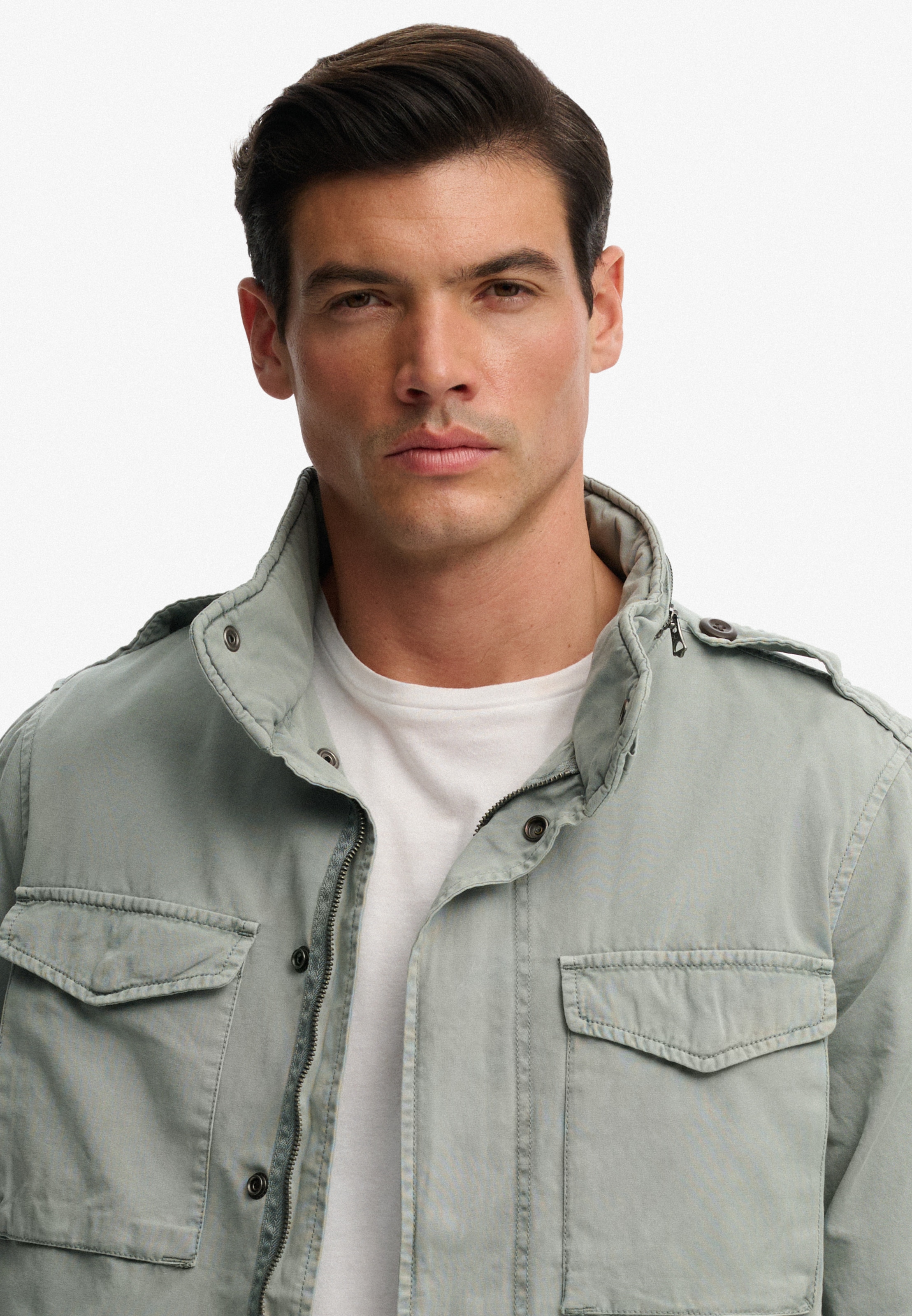 Superdry Parka »COTTON M65 JACKET« ohne Kapuze