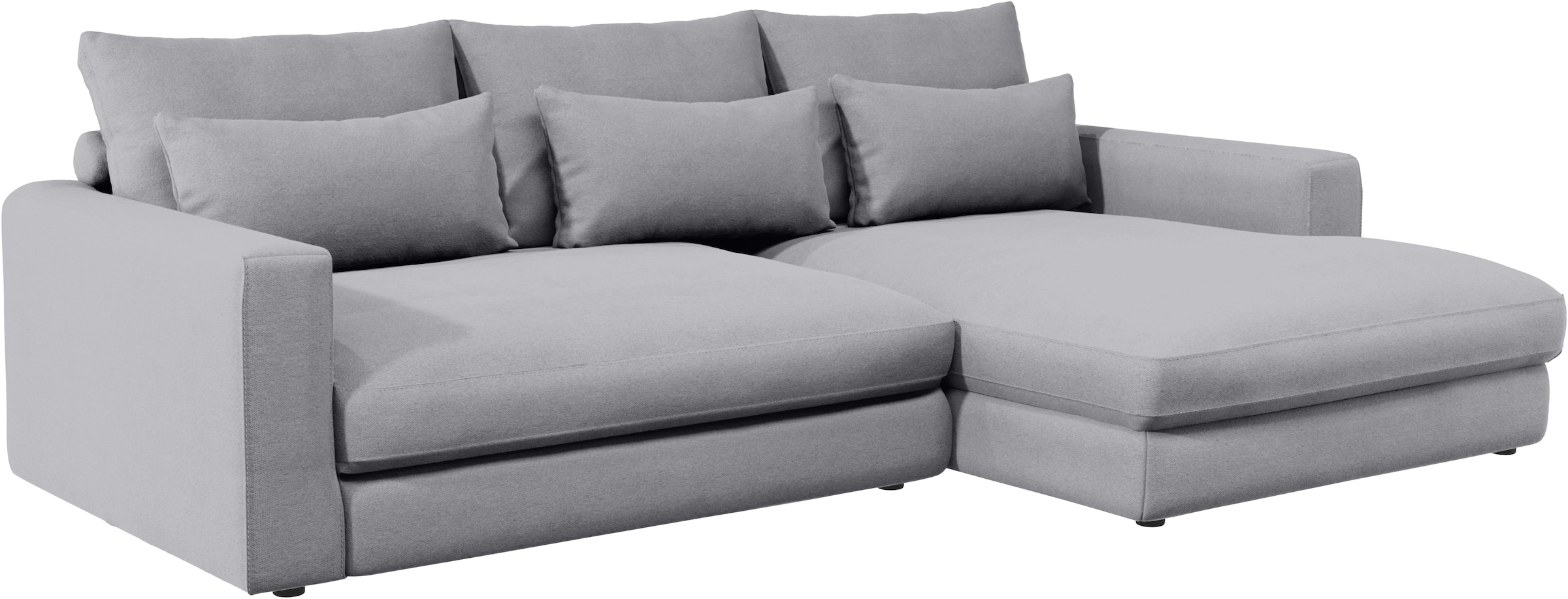 Home affaire Ecksofa »Darwin, viele Kissen, extra tiefe Sitzfläche, 271/89/171 (B(H/T)«, gemütlich und weich, L-Form, mit extra softem Sitzkomfort, Cord