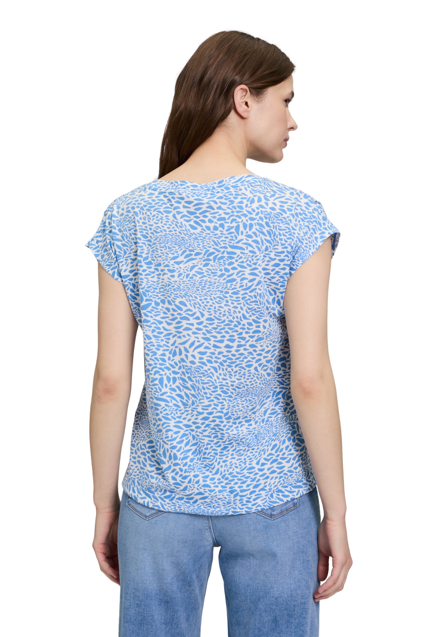 Betty&Co Kurzarmshirt »Casual-Shirt mit Tunnelzug«