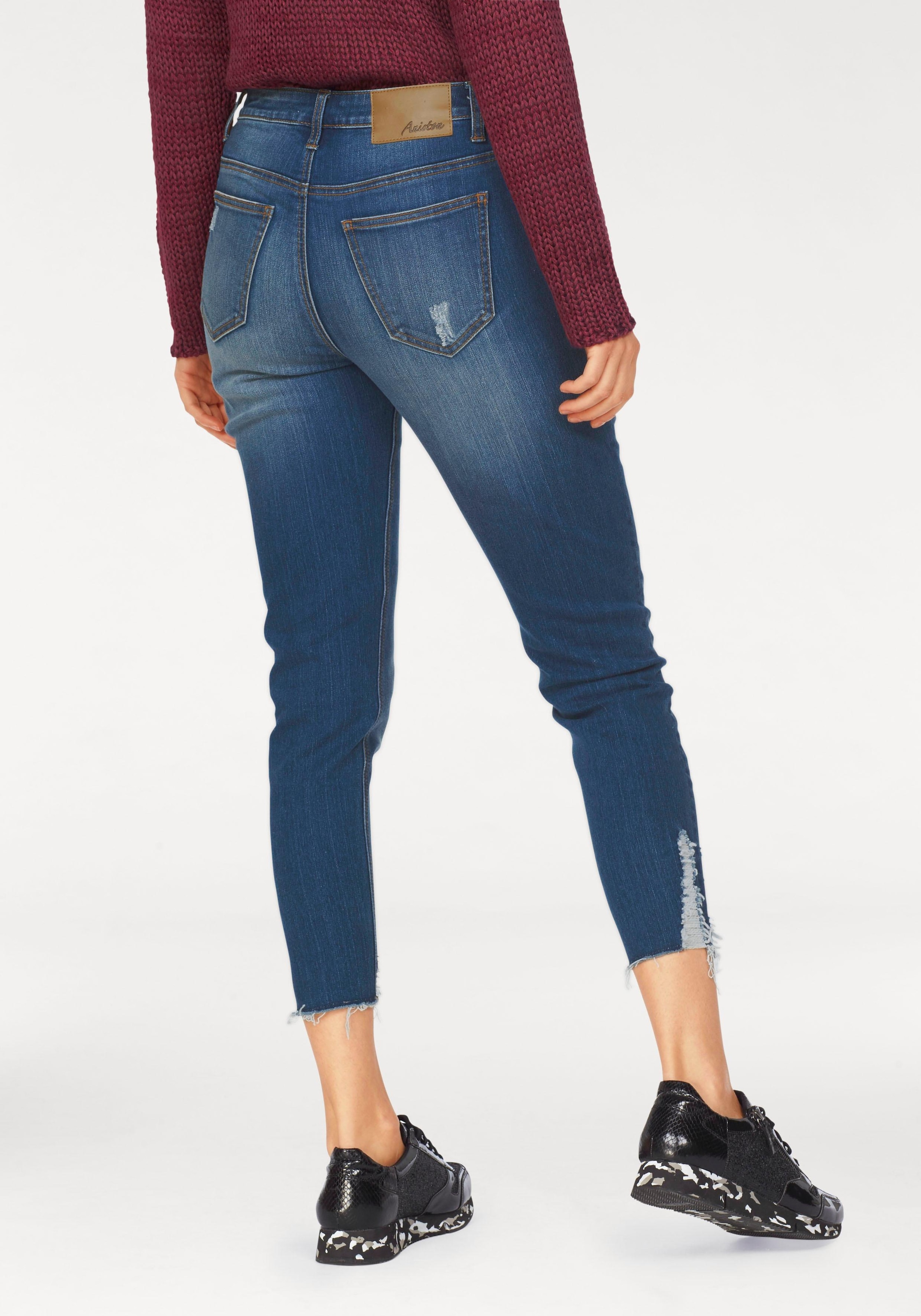 Skinny-fit-Jeans, bei Aniston Destroyed-Effekt CASUAL mit ♕