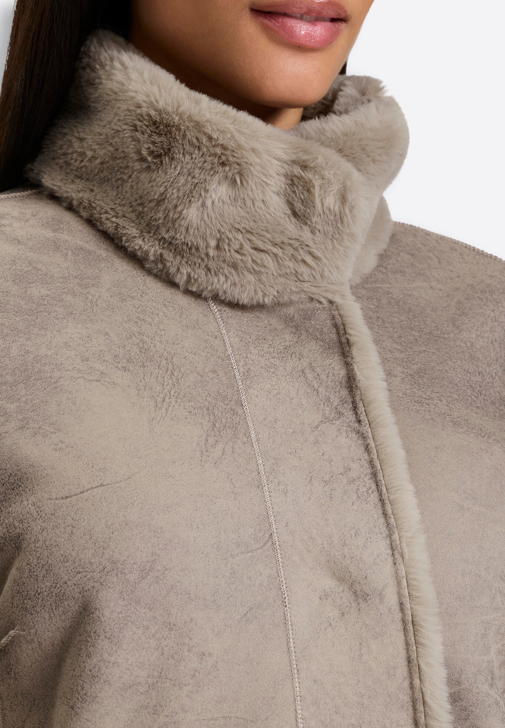 heine Langjacke »Wende-Mantel Mantel zum Wenden« ohne Kapuze