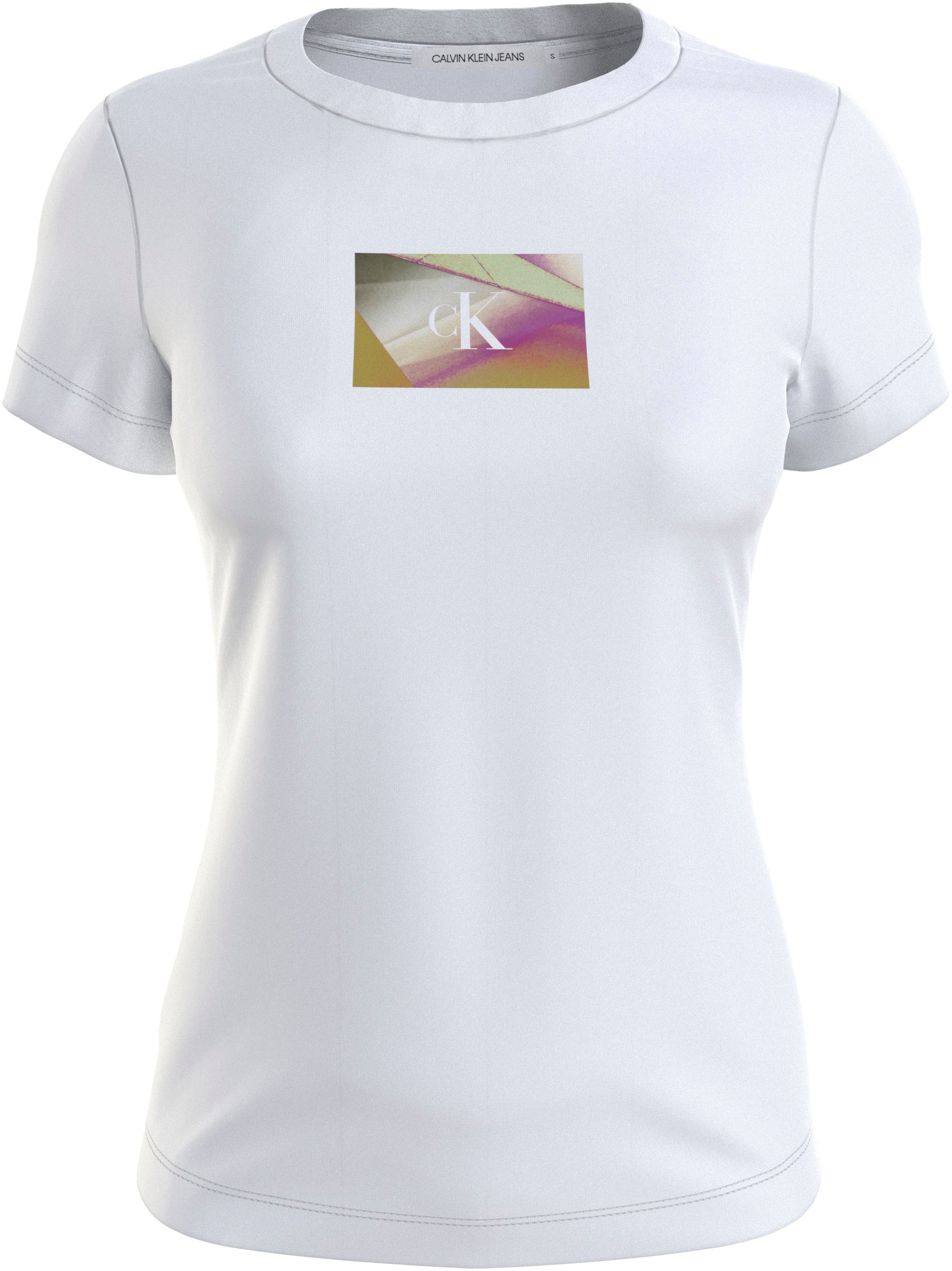 LOGO bei T-Shirt Klein ♕ BOX SLIM Calvin Jeans TEE« »ILLUMINATED