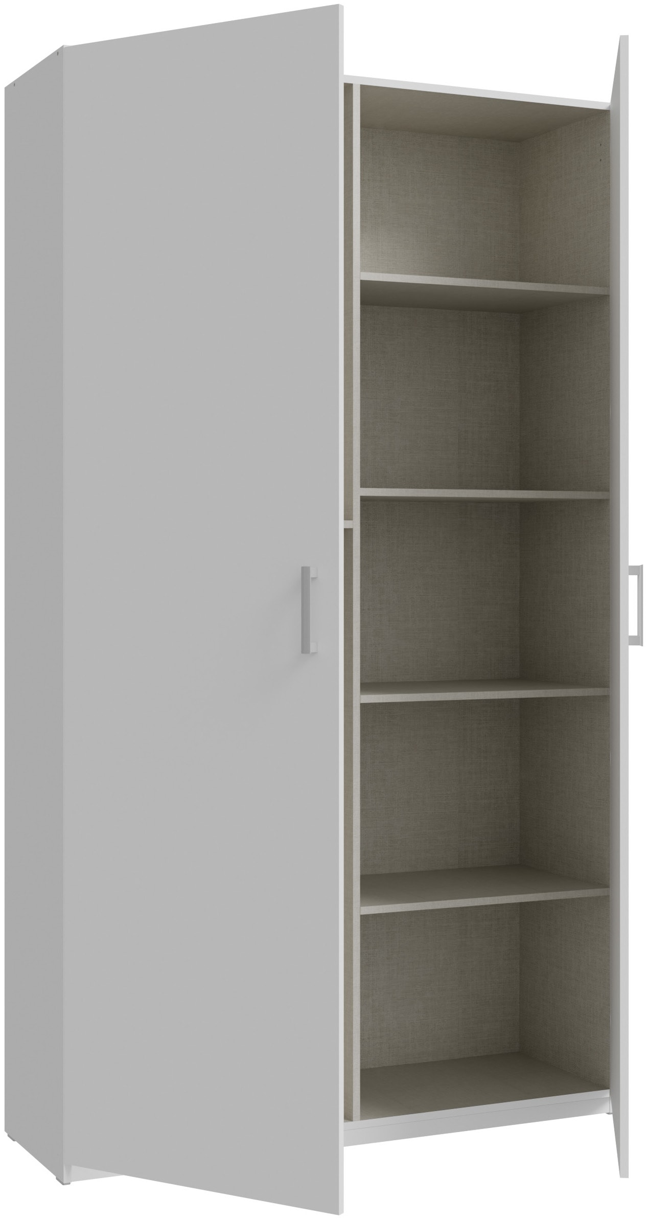 FORTE Kleiderschrank B/H/T 119,5/210,5/42cm, stehende Montage