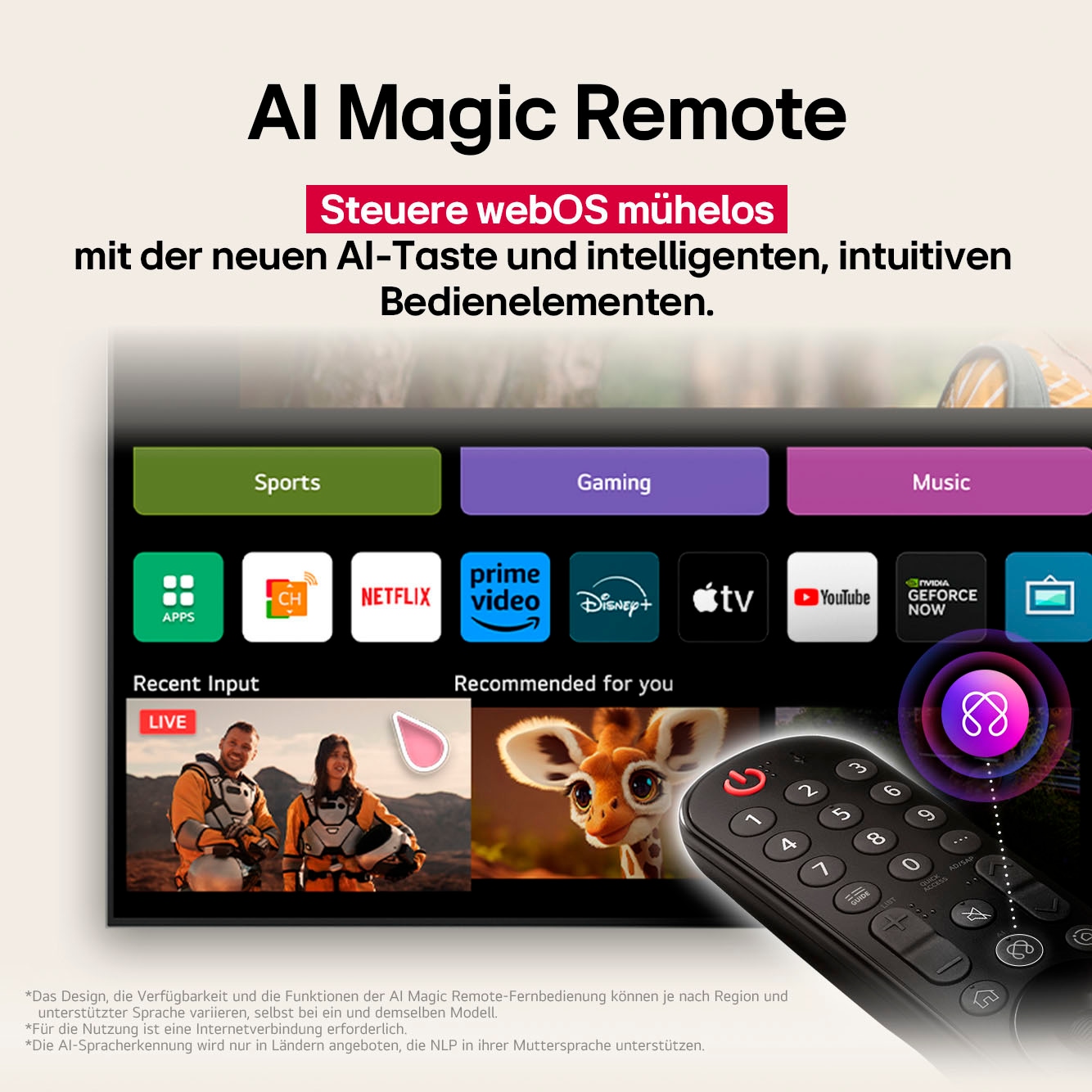 LG OLED-Fernseher »OLED55C5ELB«, 4K Ultra HD, Smart-TV