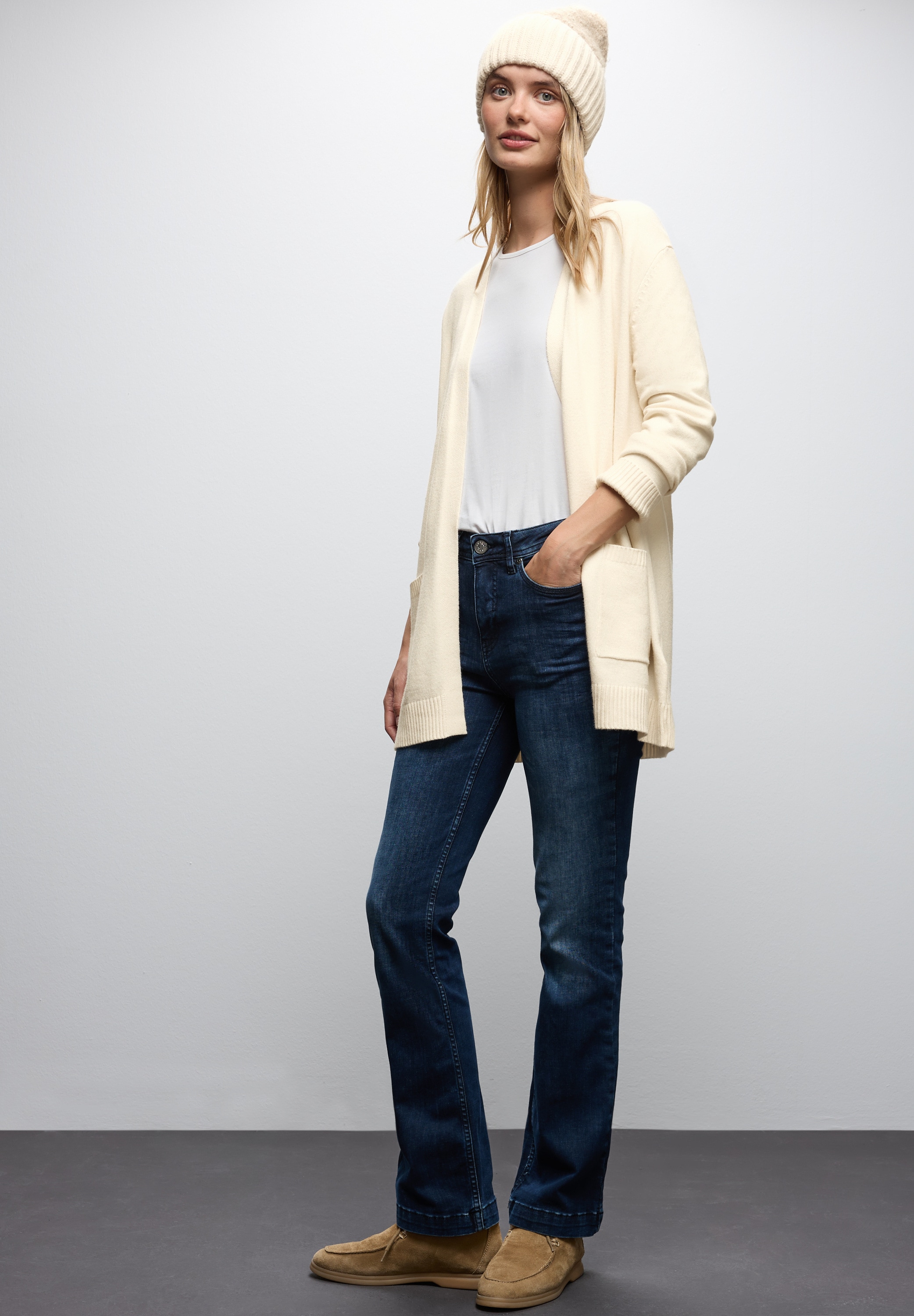 STREET ONE Cardigan, ohne Verschluss, offen