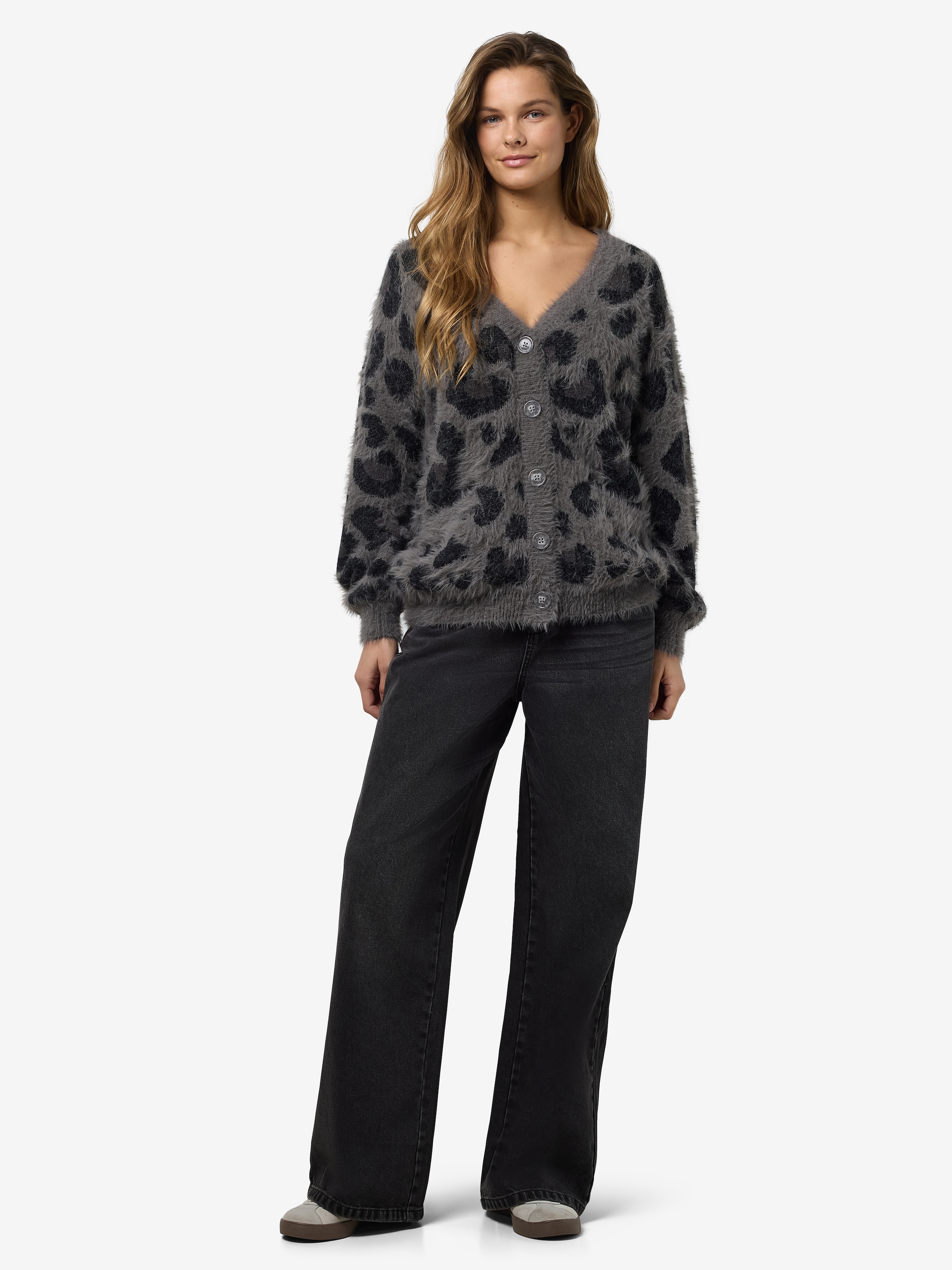 Noisy may Strickjacke »NMFLYNN L/S V-NECK KNIT CARDIGAN NOOS«