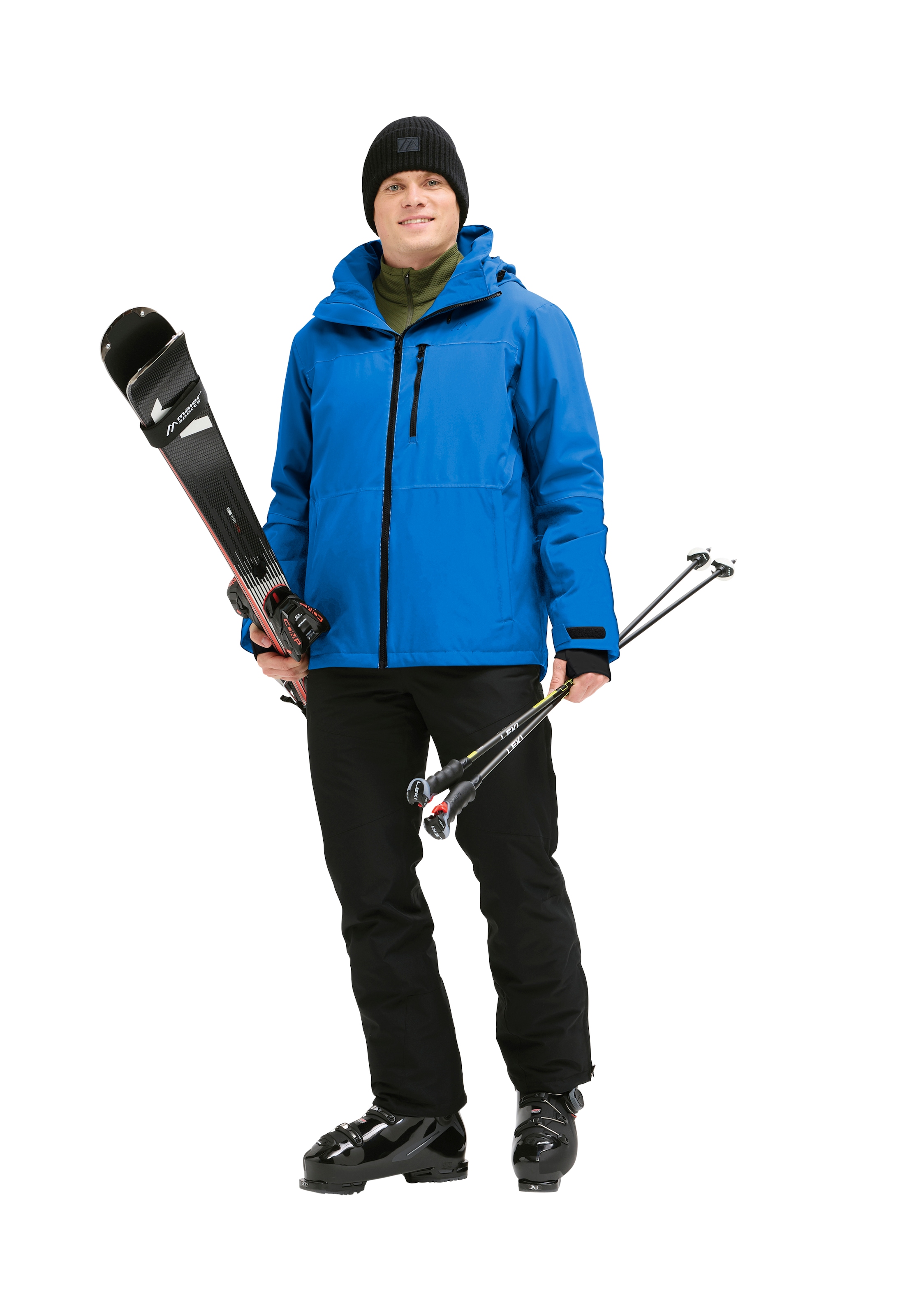 Maier Sports Skijacke »Pleso« Herren Winterjacke wasserdicht, mit RV-Taschen und Kapuze