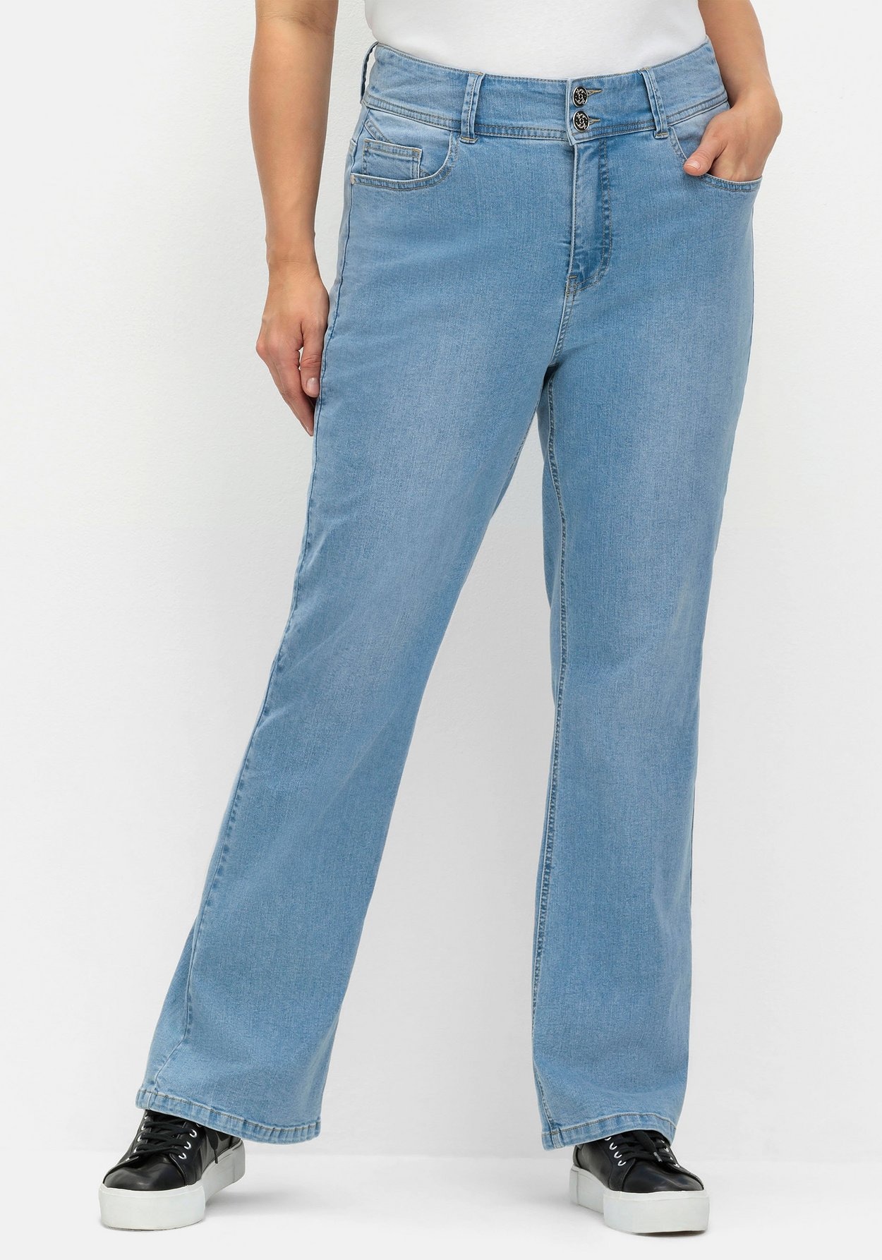 Sheego Bootcut-Jeans »Bootcut-Jeans im Curvy-Schnitt MANUELA«