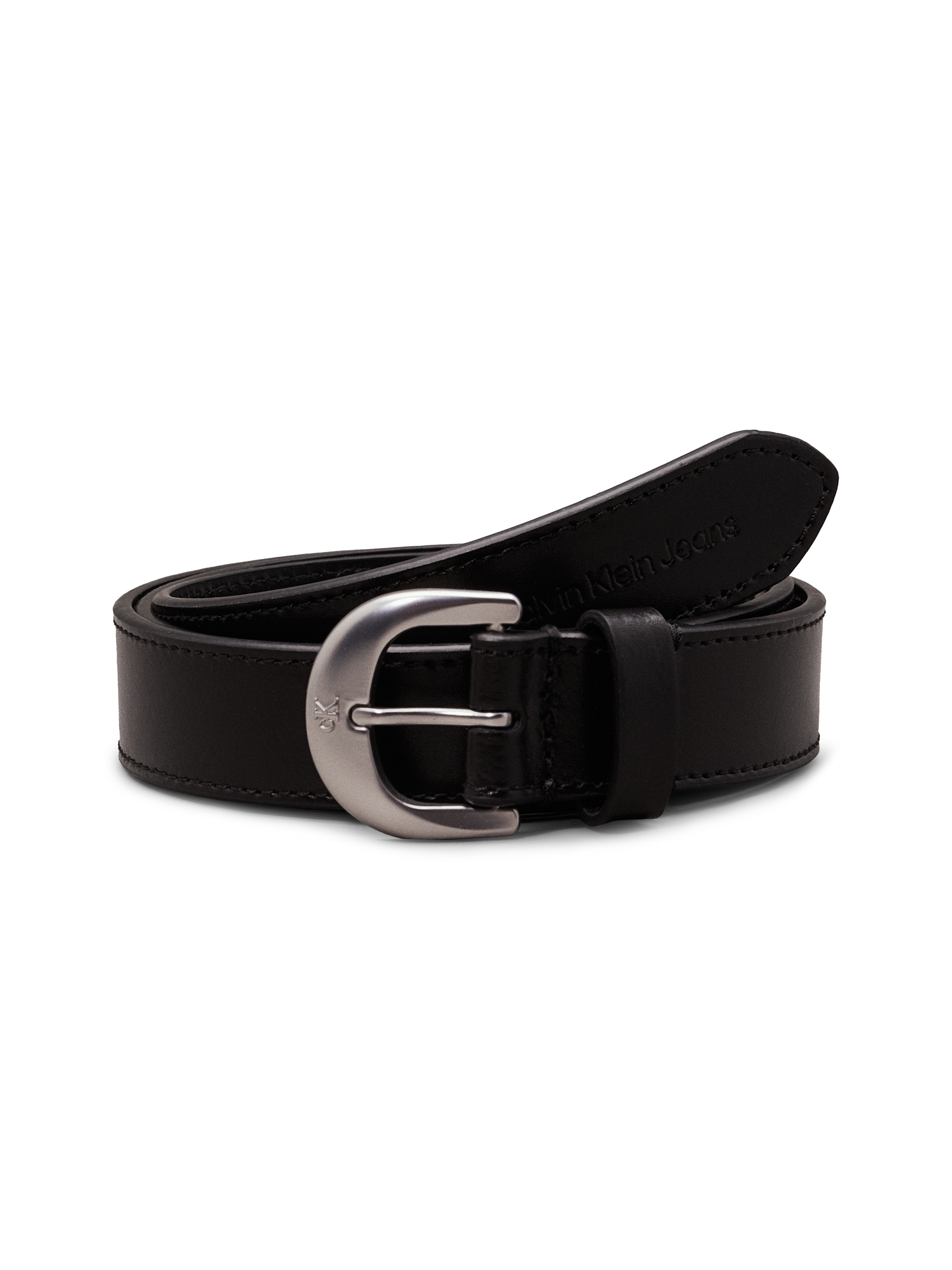 Calvin Klein Jeans Ledergürtel »CLASSIC ROUND LTHR BELT 25MM«, mit Logoprägung