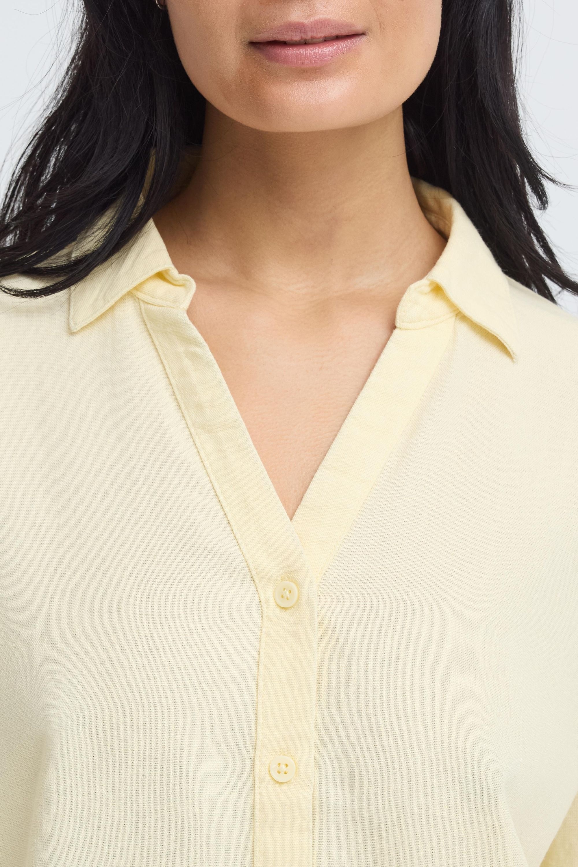 OXMO Hemdbluse »Hemdbluse OXNInna Linen Mix«