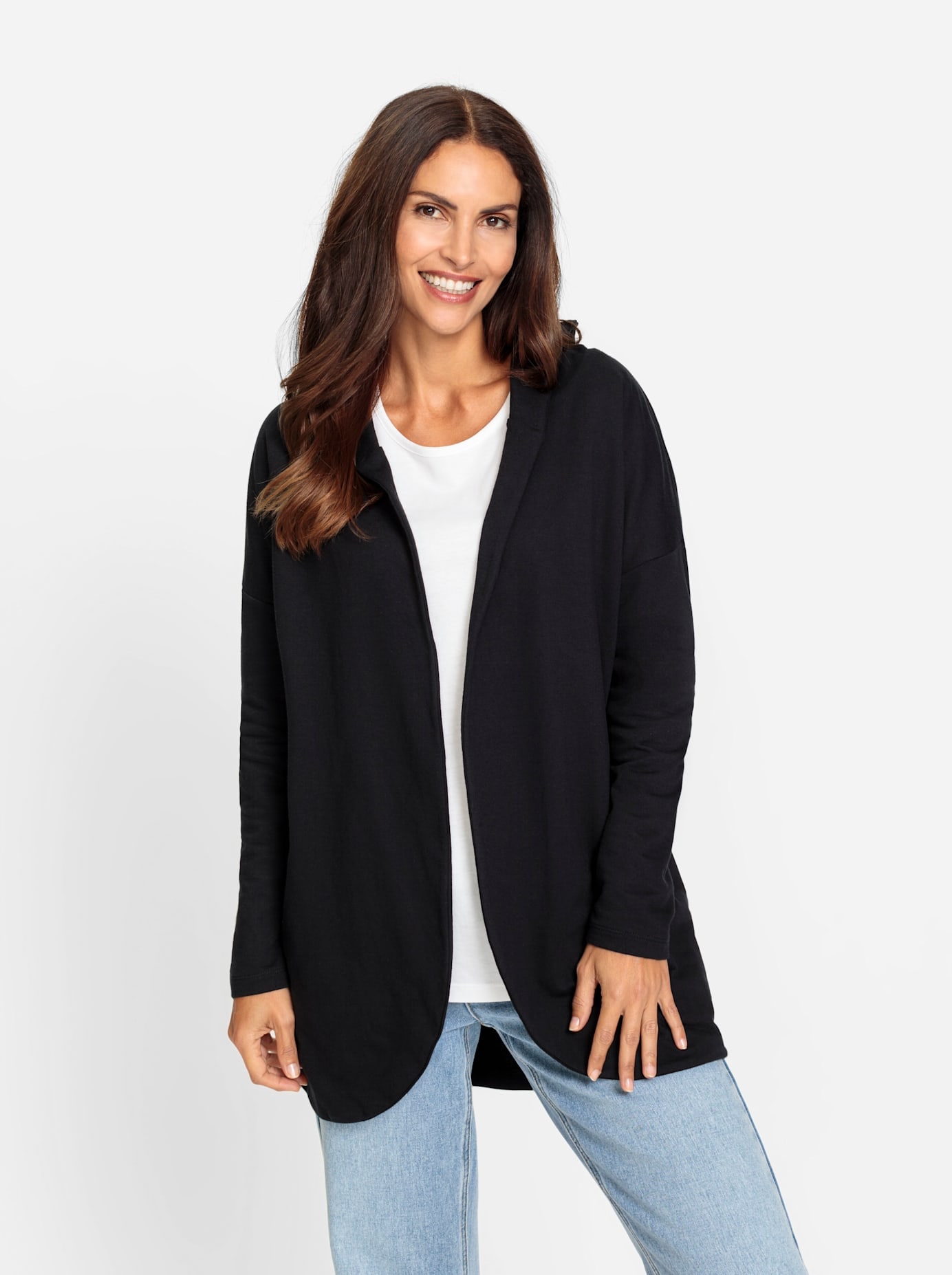 Inspirationen Shirtjacke »Sweatshirtjacke«, (1 tlg.)