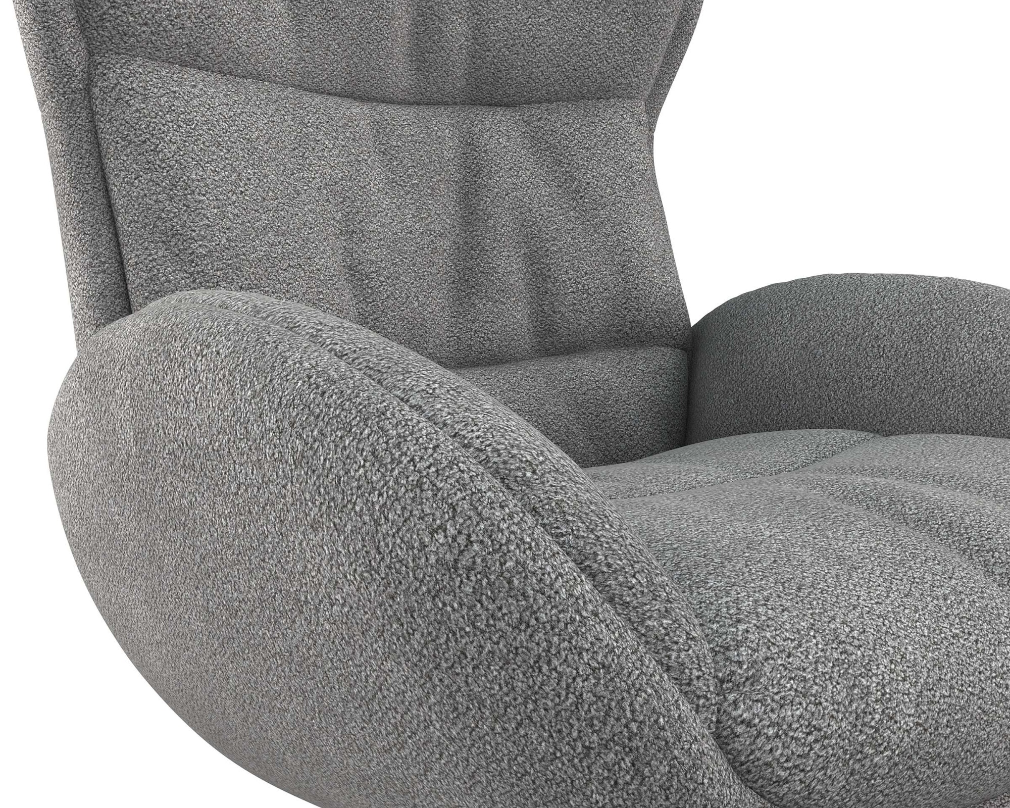 FLEXLUX Relaxsessel »Haze, TV-Sessel, Fernsehsessel, Polstersessel,«, Rückenteilverstellung, drehbar, Fuß Alu
