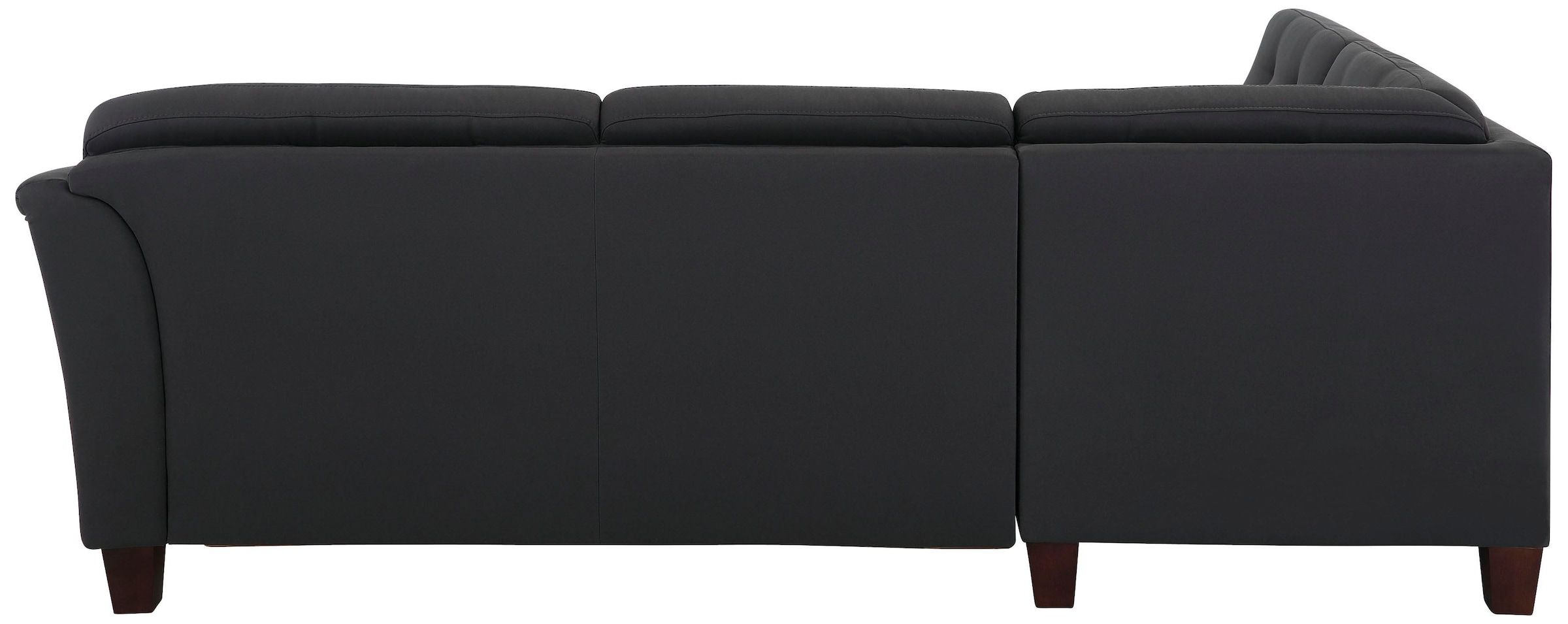 Home affaire Ecksofa »Trondheim L-Form« mit Federkern und Knopfheftung im Rücken, Füße Buche dunkel