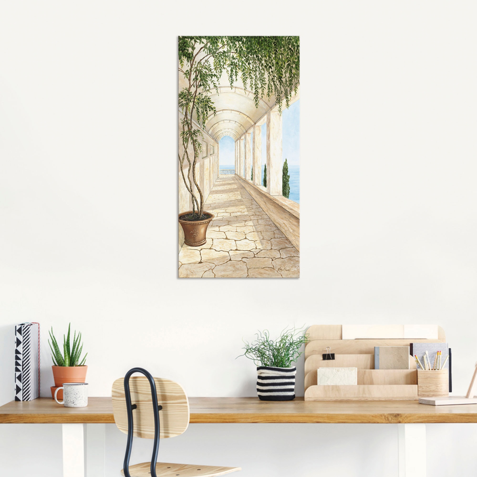 Artland Wandbild »Capri«, Gebäude, Leinwandbild, Alubild, bestellen versch. Größen (1 in als Poster oder bequem St.), Wandaufkleber