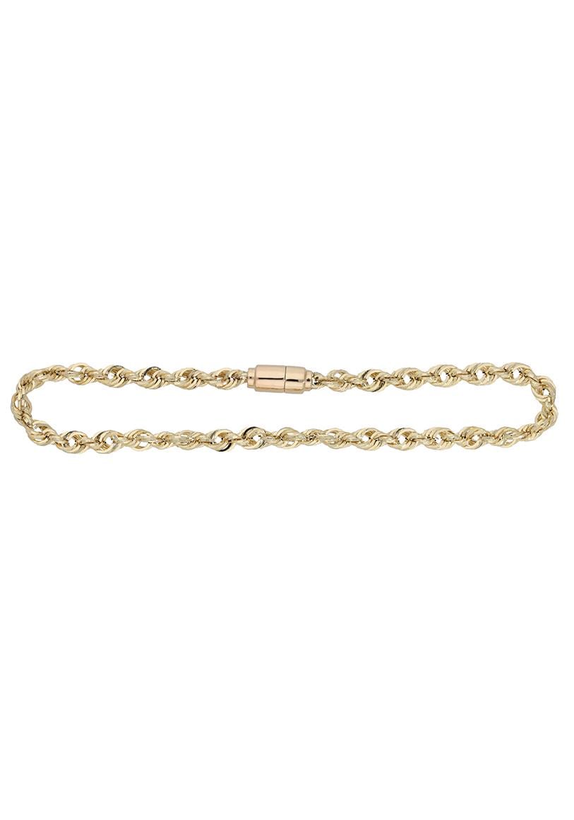 Firetti Goldarmband »Schmuck Geschenk Gold 585, Kordelkette, Soprano, facettiert«