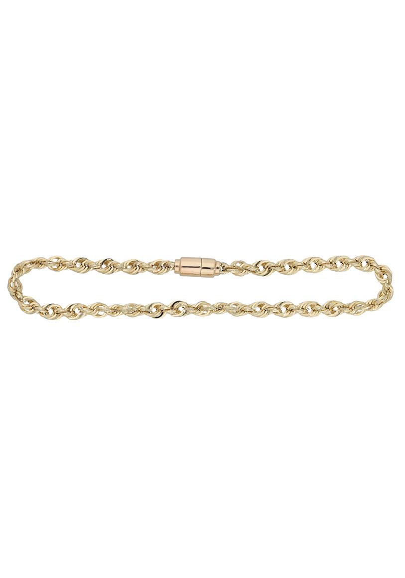 Firetti Goldarmband »Schmuck Geschenk Gold 585, Kordelkette, Soprano, facettiert«