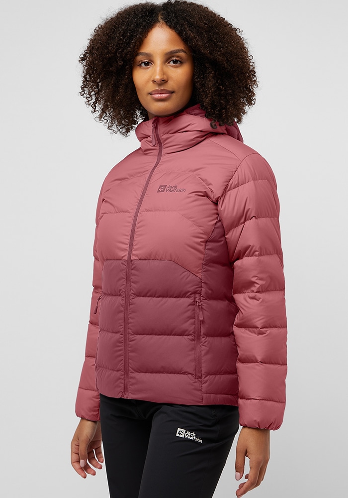 Jack Wolfskin Daunenjacke »ATHER DOWN HOODY W RDS«, mit Kapuze