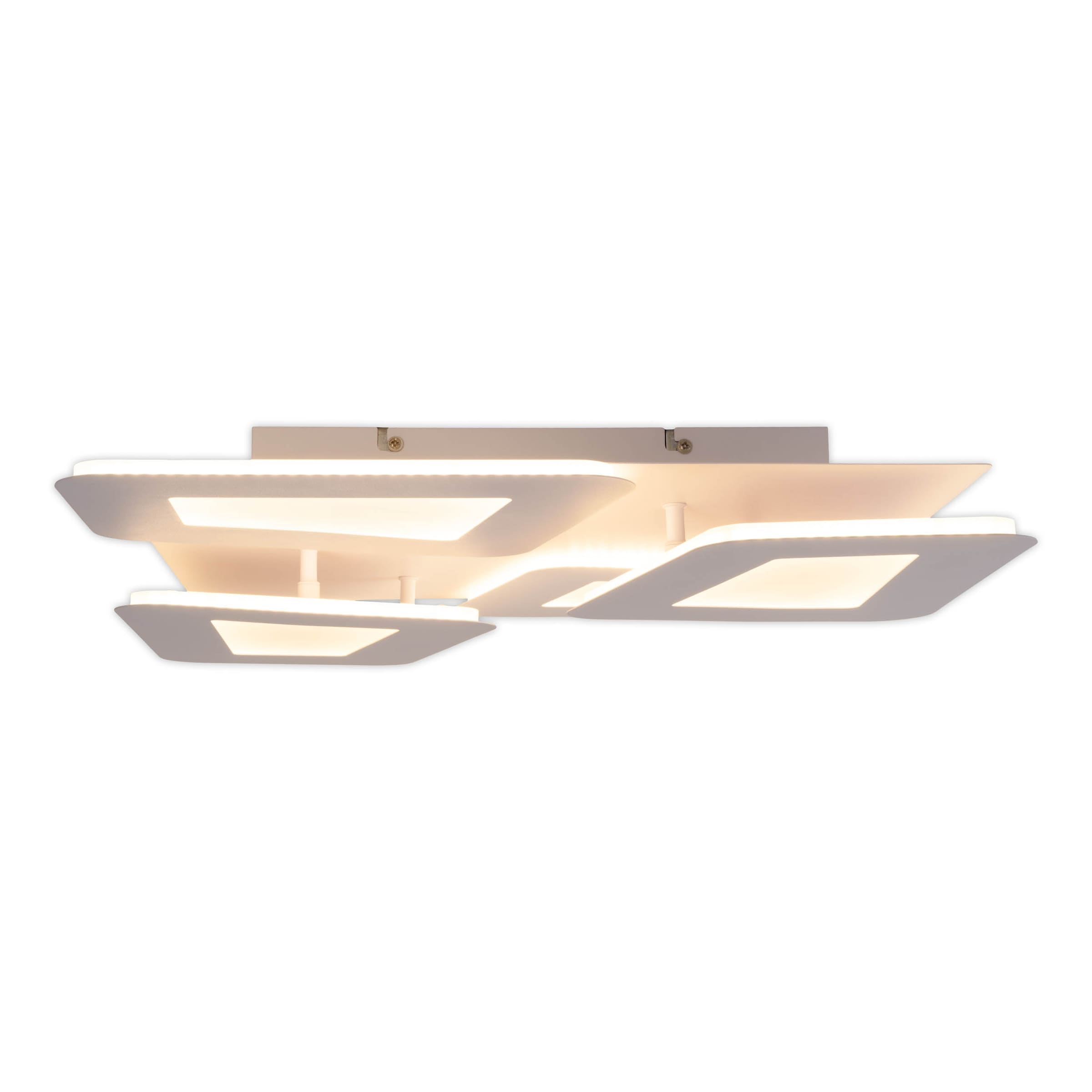 näve LED Deckenleuchte »Simen« LED-Modul 1 Stk. warmweiß - kaltweiß dimmbar, CCT, Memory, Nachtlicht, Fernbedienung, L/B: 48cm, weiß