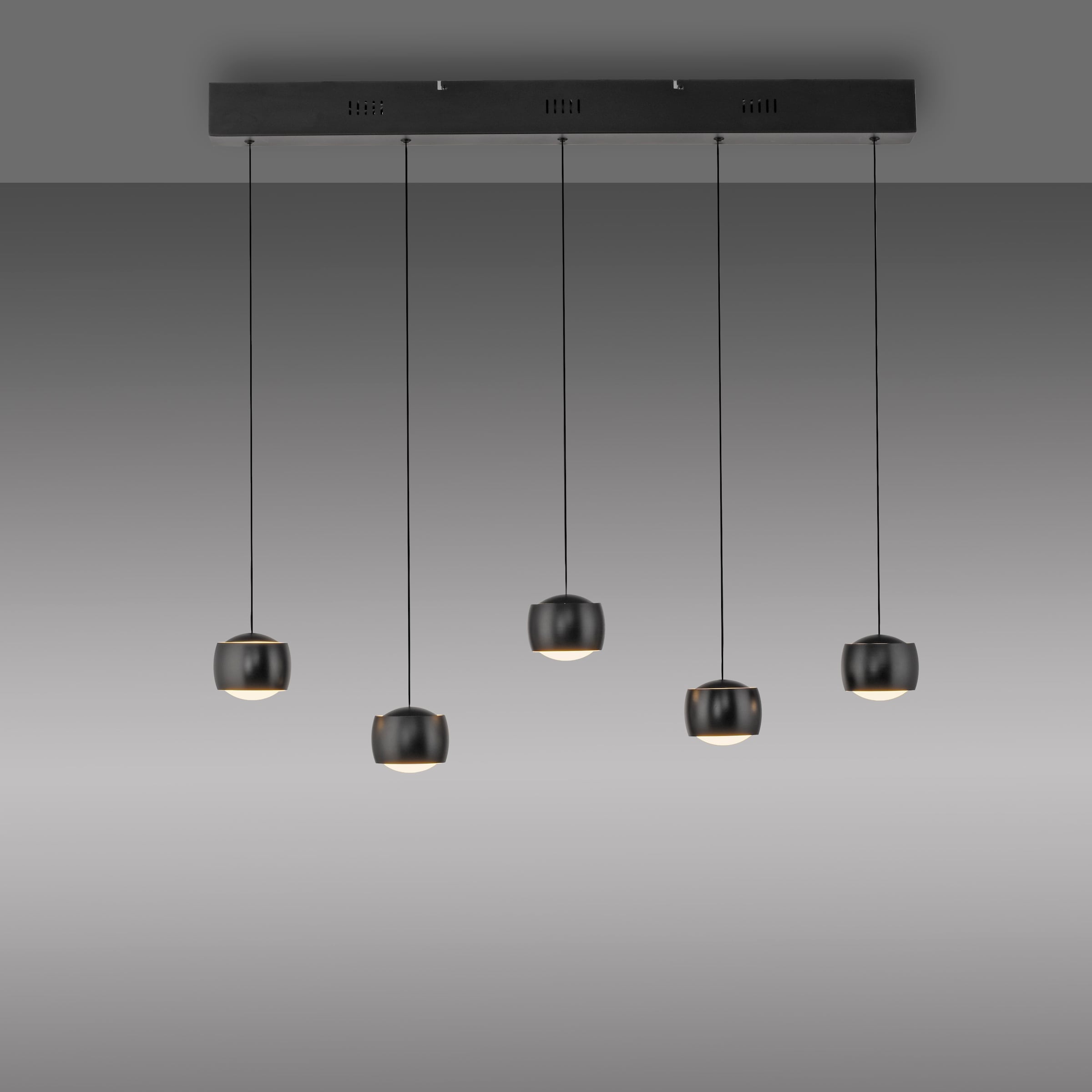 JUST LIGHT Pendelleuchte »BALLINI«, 5 flammig, Leuchtmittel LED-Board | LED fest integriert, LED, Comfort Lift, dimmbar, Switchmo