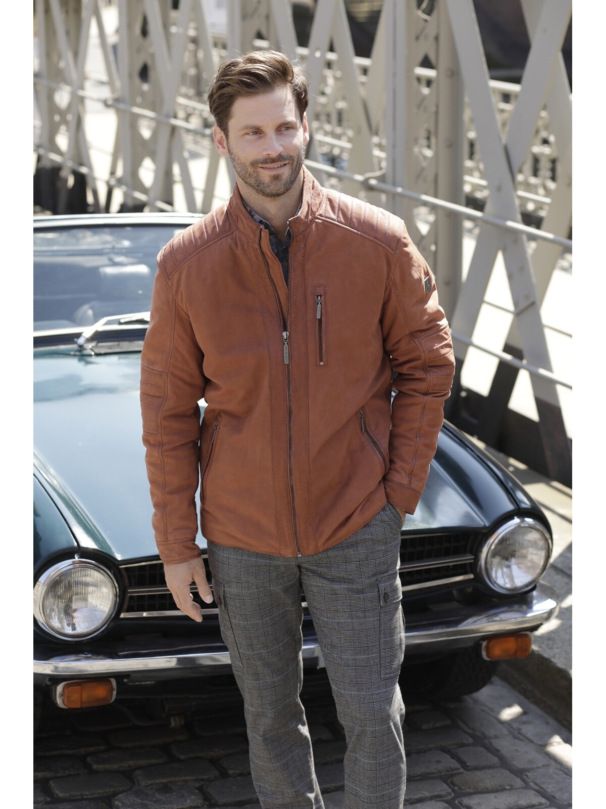 Babista Lederjacke »Lederjacke SORENTELLO«, (1 St.), mit Ziernähten
