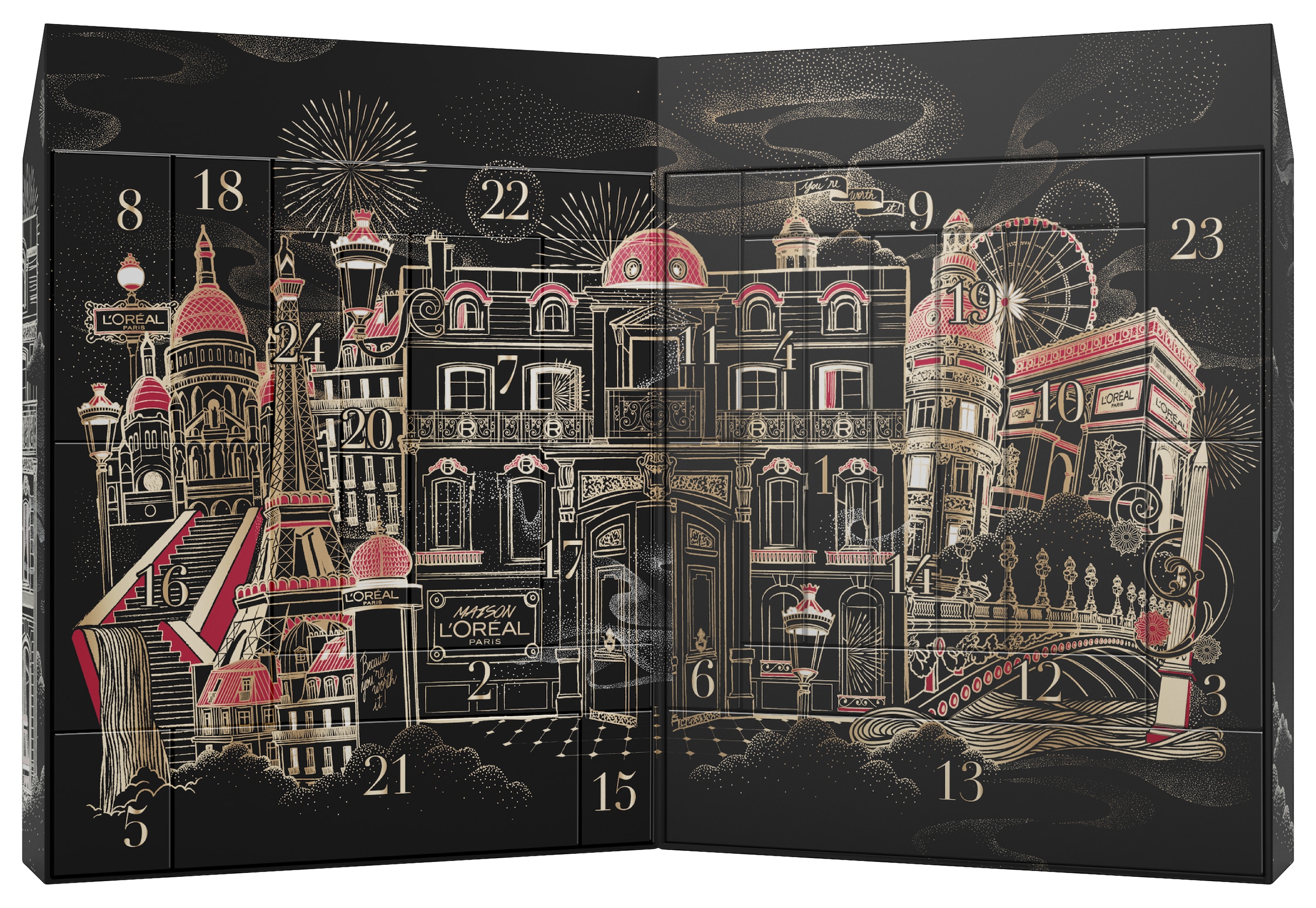 L'ORÉAL PARIS Kosmetik-Adventskalender »24 Tage Beauty Adventskalender 2024«, ab 13 Jahren