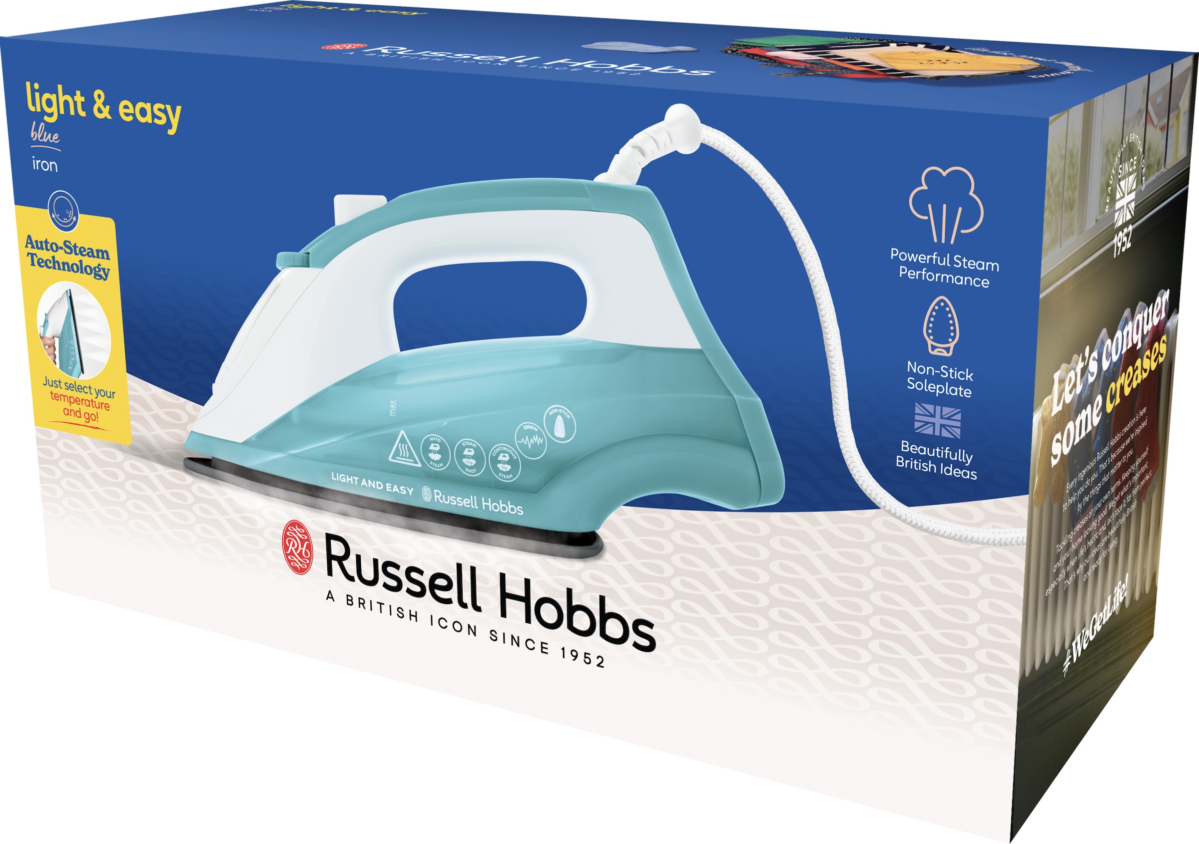 RUSSELL HOBBS Dampfbügeleisen »26470-56 Light and Easy«, 2400 W