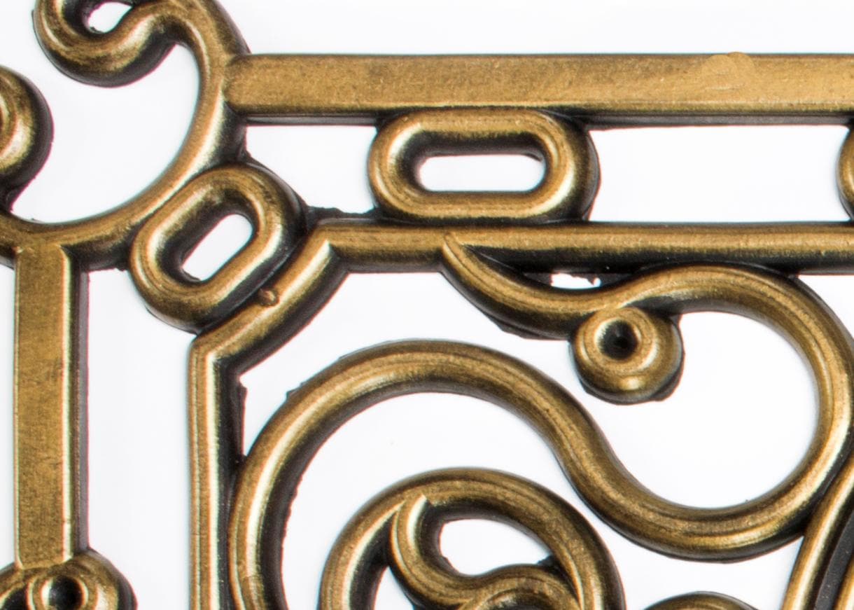 Andiamo Fußmatte »Nabucco« rechteckig 10 mm Höhe Gummi-Fussabtreter, Gusseisen Optik, In- und Outdoor geeignet