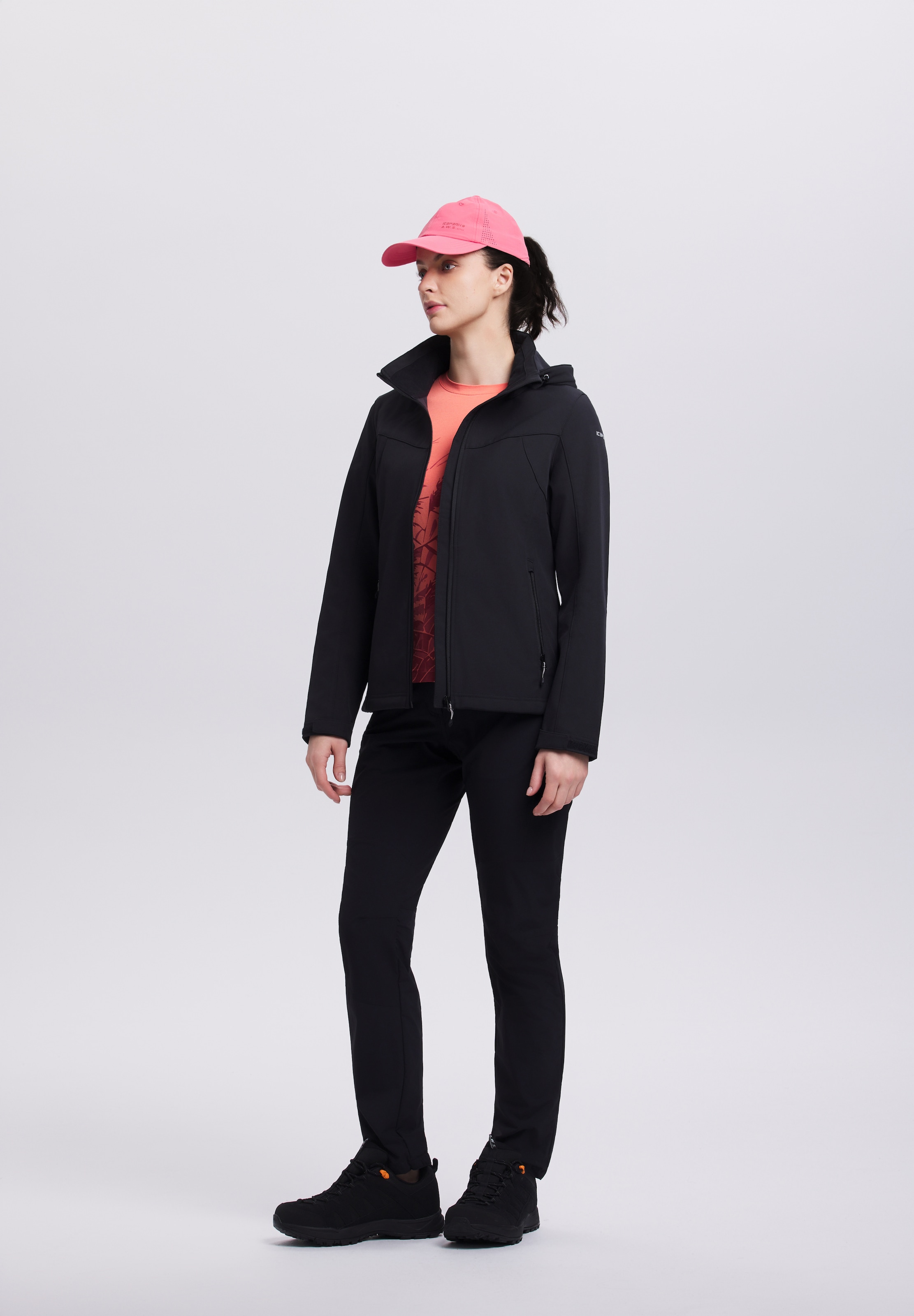 Icepeak Softshelljacke »BRENHAM« mit Kapuze winddicht, wasserabweisend, atmungsaktiv, mit abnehmbarer Kapuze