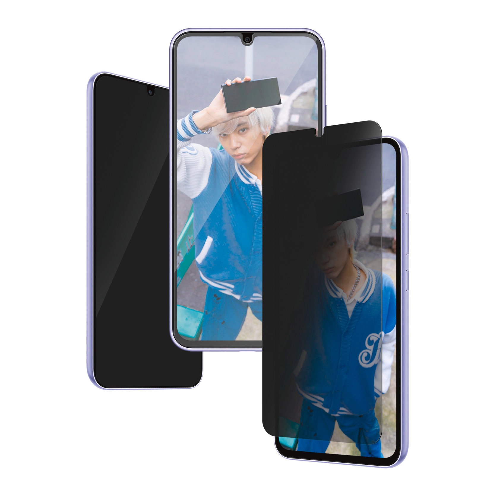 PanzerGlass Displayschutzglas »Ultra Wide Fit Privacy Screen Protector«, für Samsung Galaxy A35 5G, Blickschutz Displayschutzfolie Displayschutz Kratz-& Stoßfest