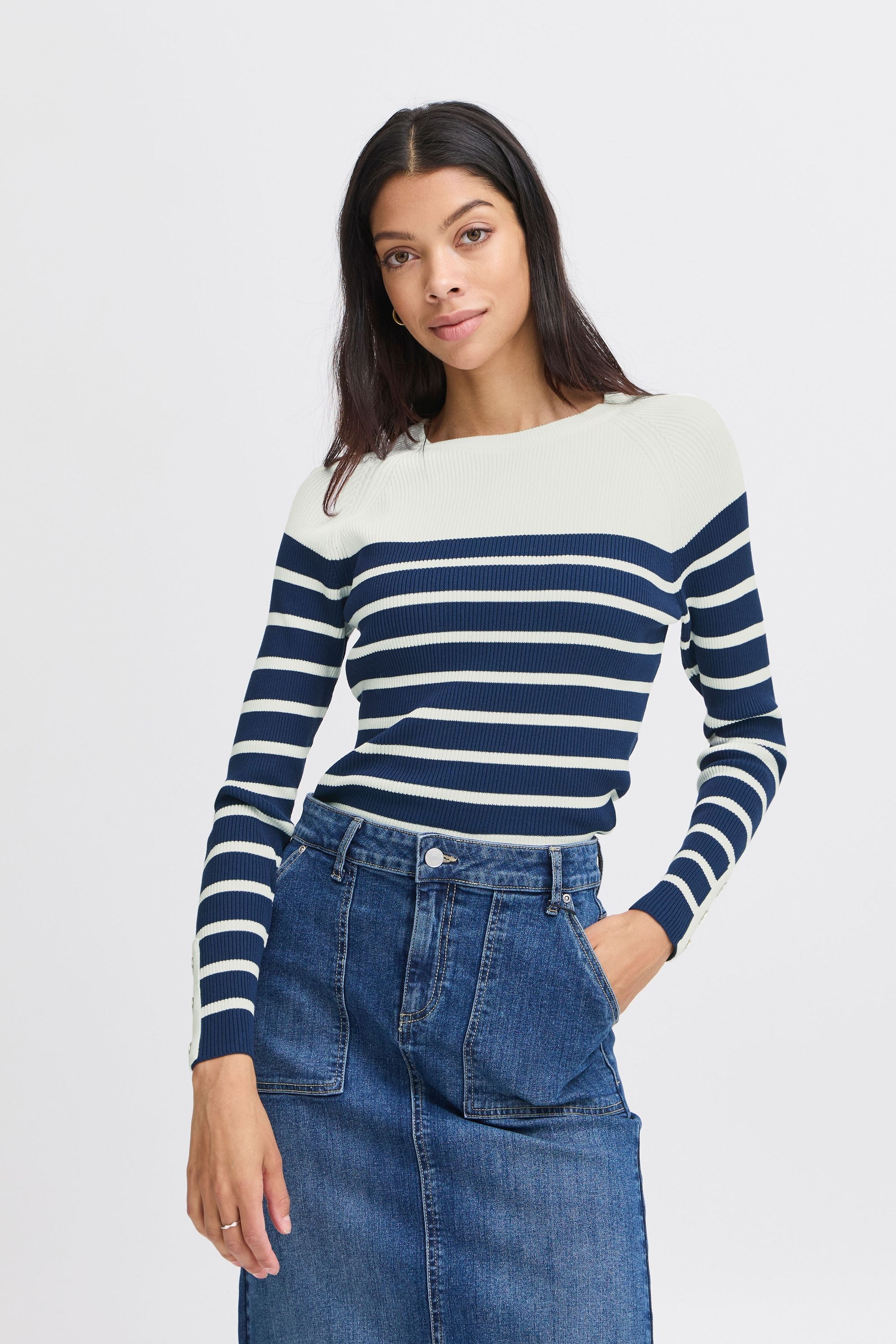 b.young Strickpullover »Strickpullover BYMMMORLA SLIM RAGLAN -«