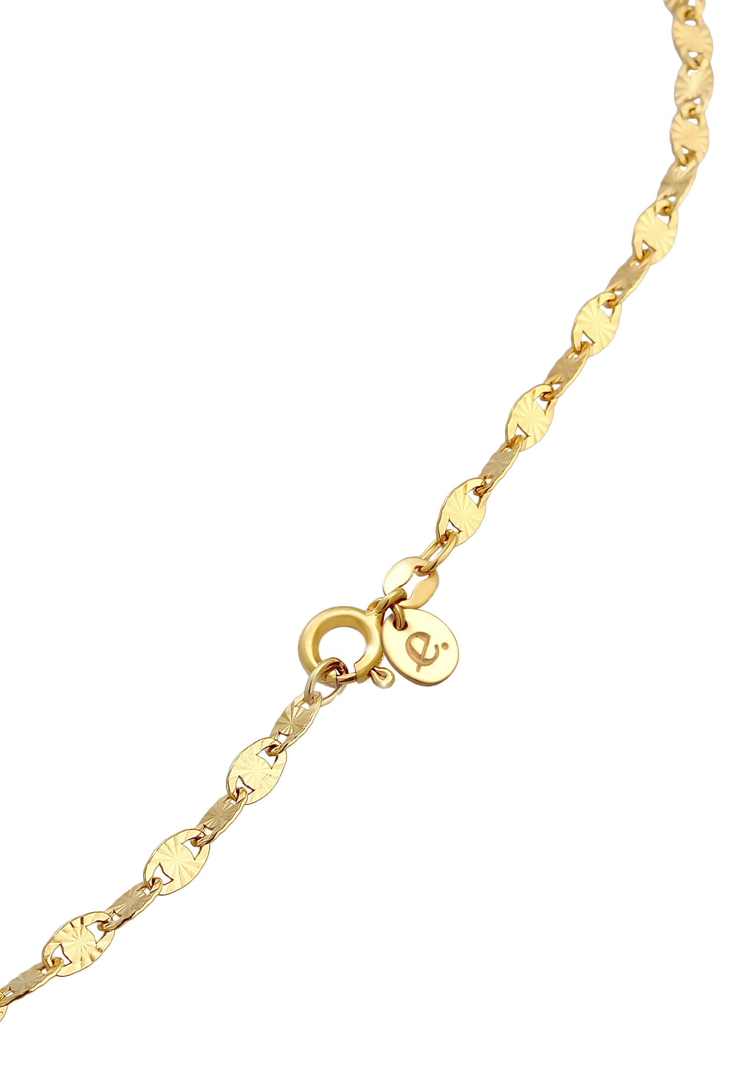 Elli Premium Y-Kette »Halskette Y-Kette Vintage Plättchen Stern Design 925 Silber«