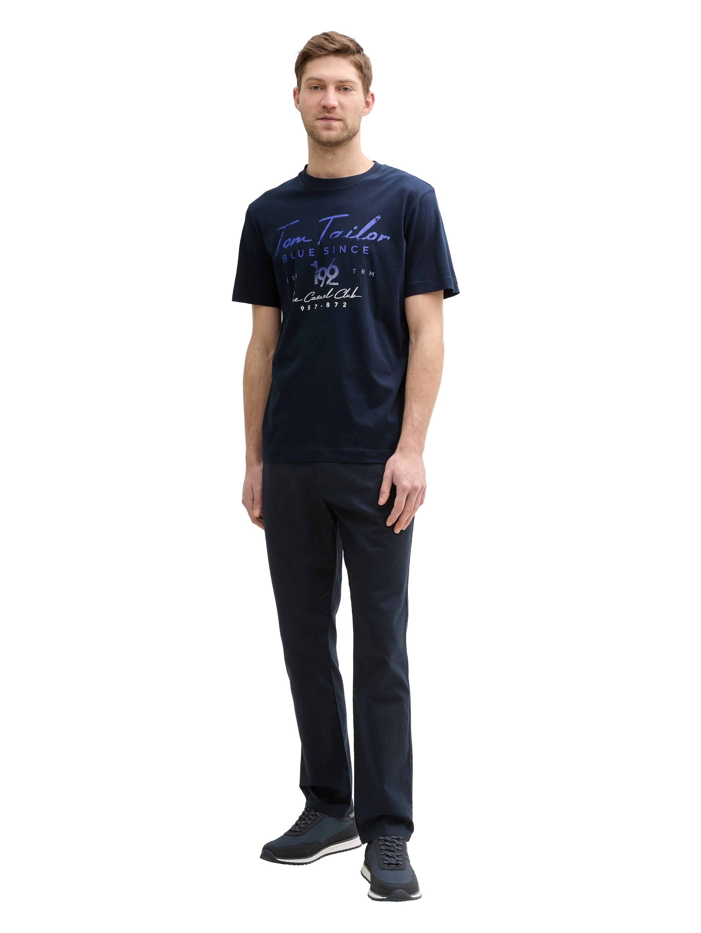 TOM TAILOR Print-Shirt, (2 tlg.), mit Logo-Print