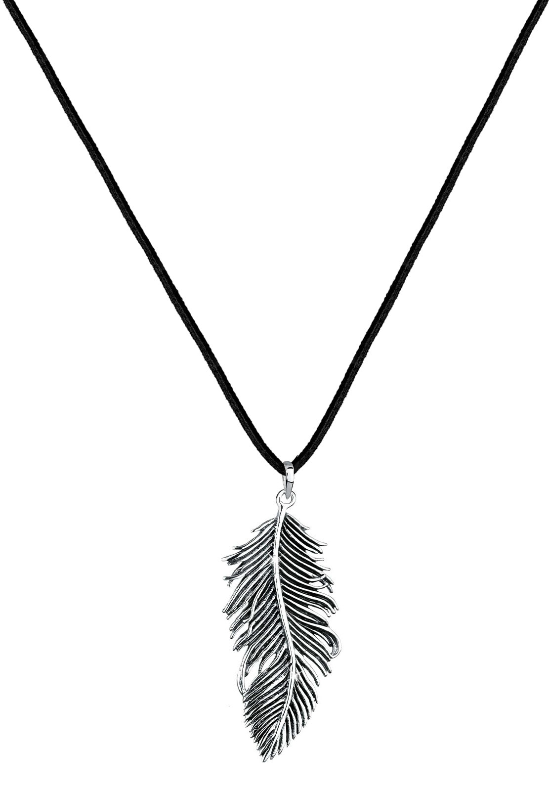 Elli Lange Kette »Halskette Feder Boho Hippie Festival 925 Silber«