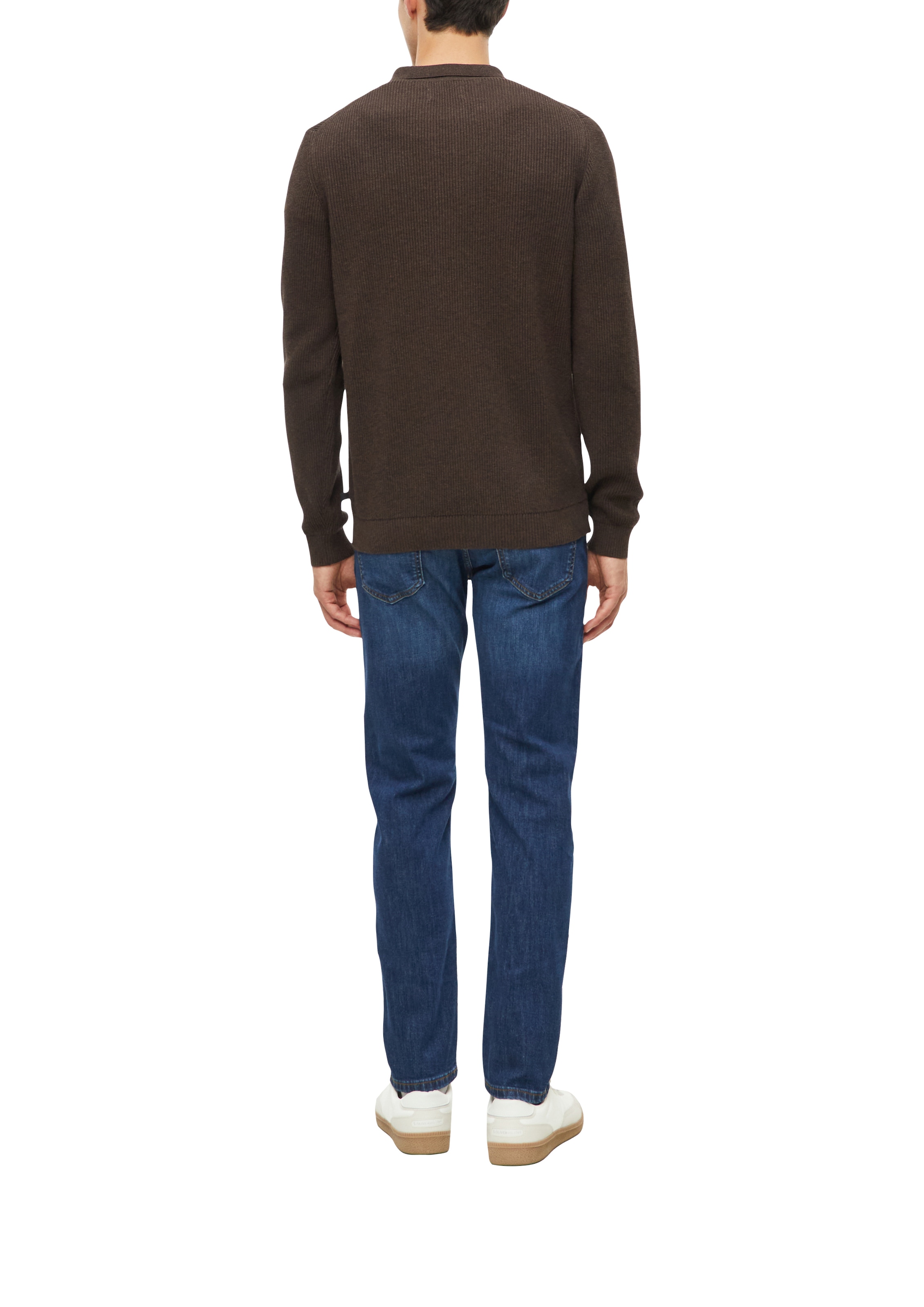 s.Oliver Strickpullover Winterpullover im Troyerlook und mit Hemdkragen