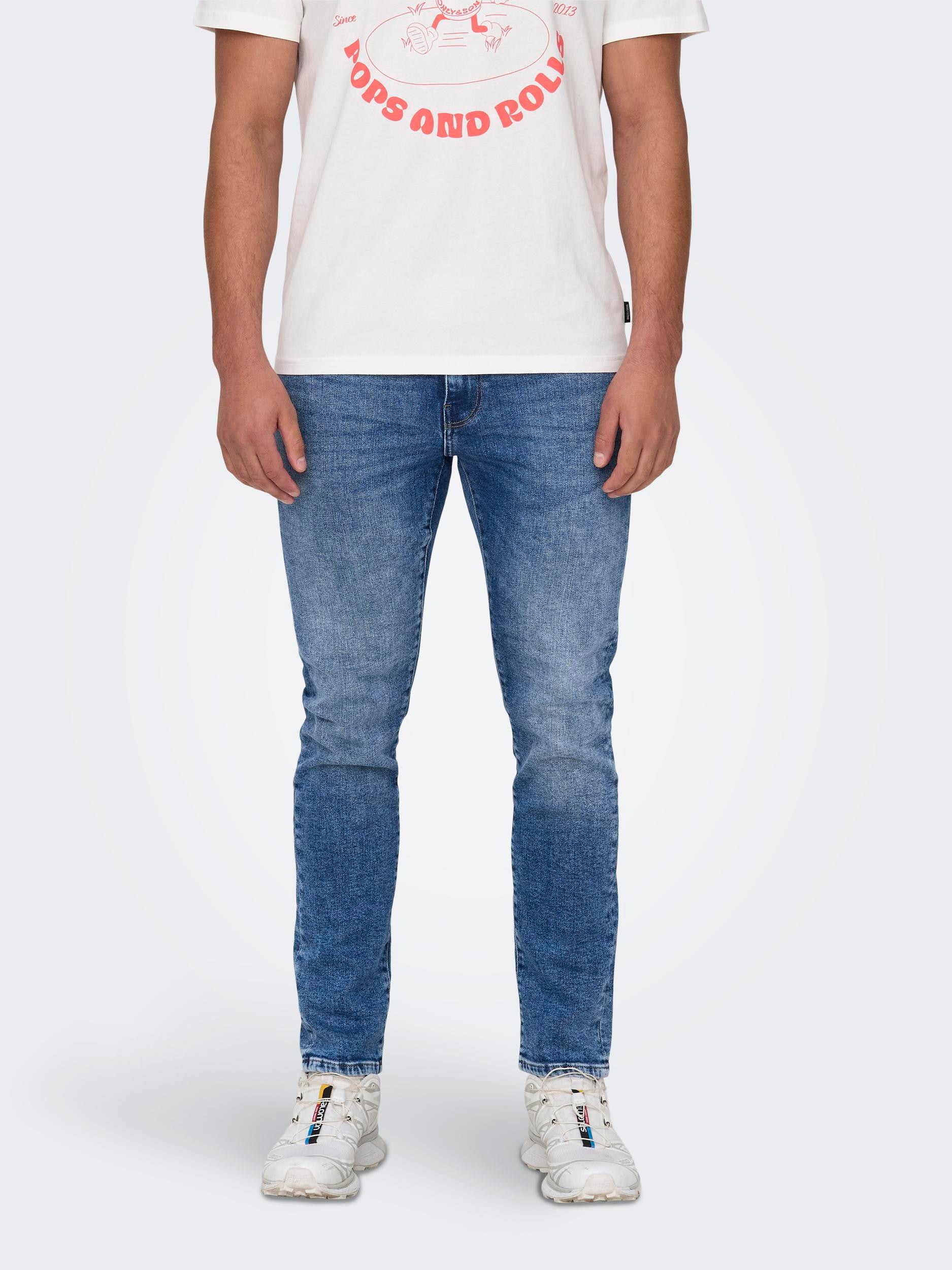ONLY & SONS Straight-Jeans »ONSWEFT REGULAR WB 0021 TAI DNM NOOS«, im 4-Pocket-Style