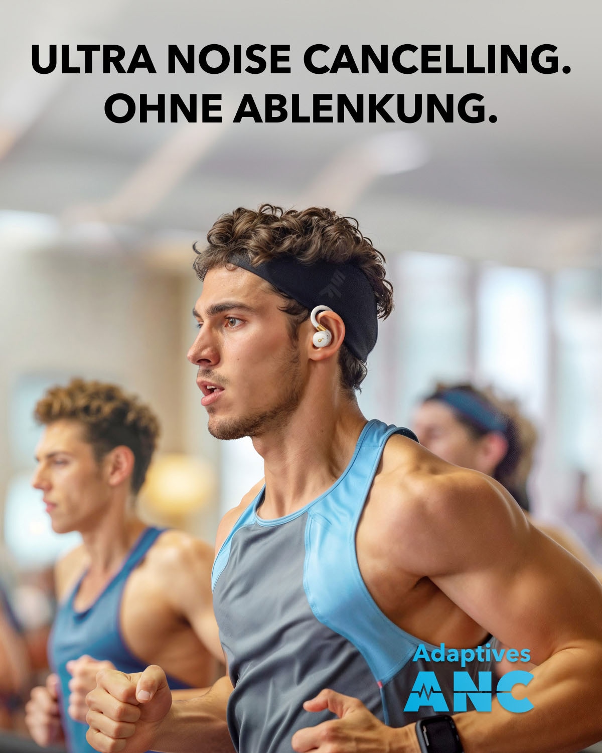 Anker wireless In-Ear-Kopfhörer »soundcore Sport X20« Bluetooth Adaptive Noise-Cancelling | integrierte Steuerung für Anrufe und Musik
