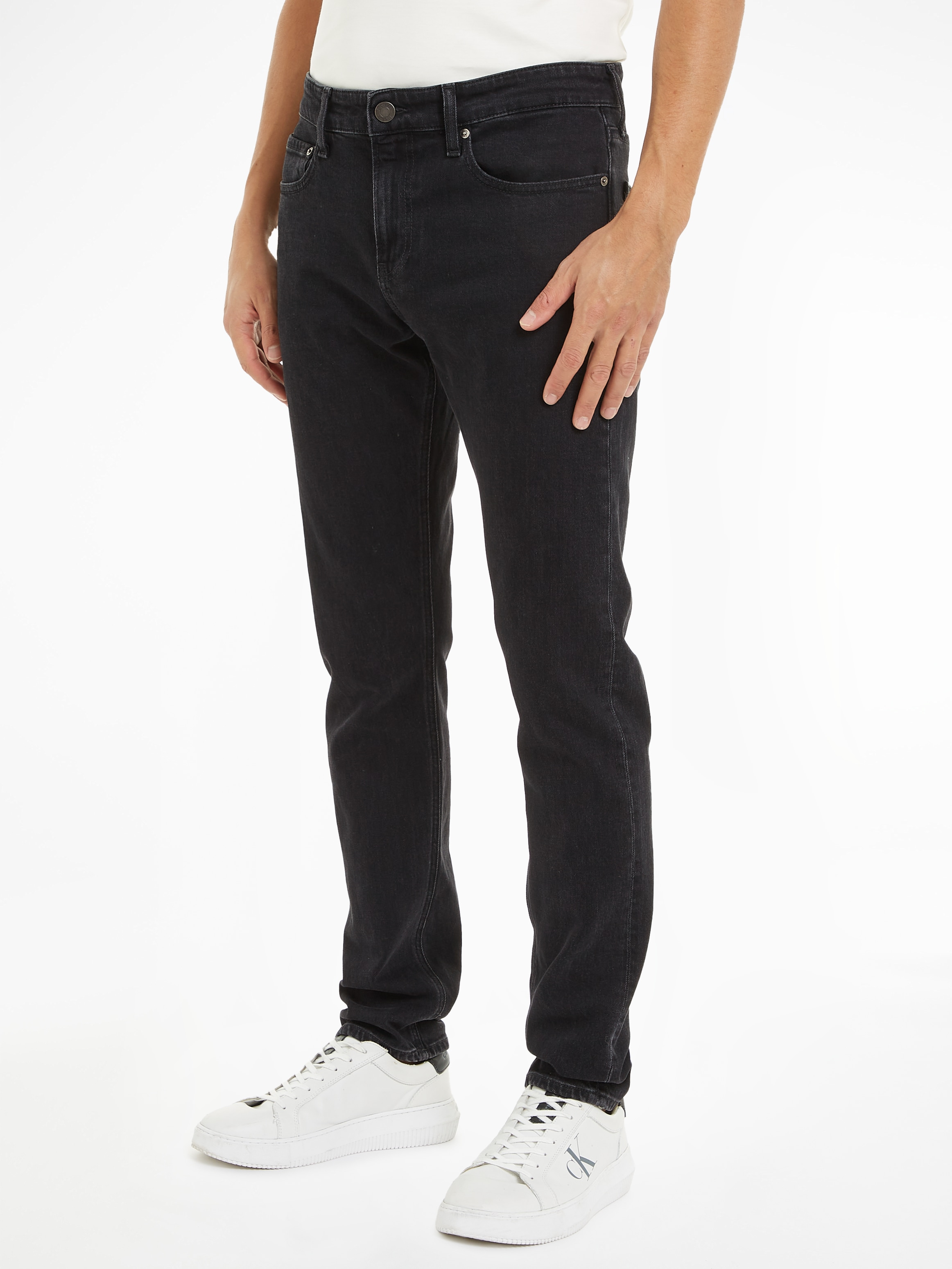 Slim-fit-Jeans »SLIM FIT WASHED BLACK«, im 5-Pocket-Style