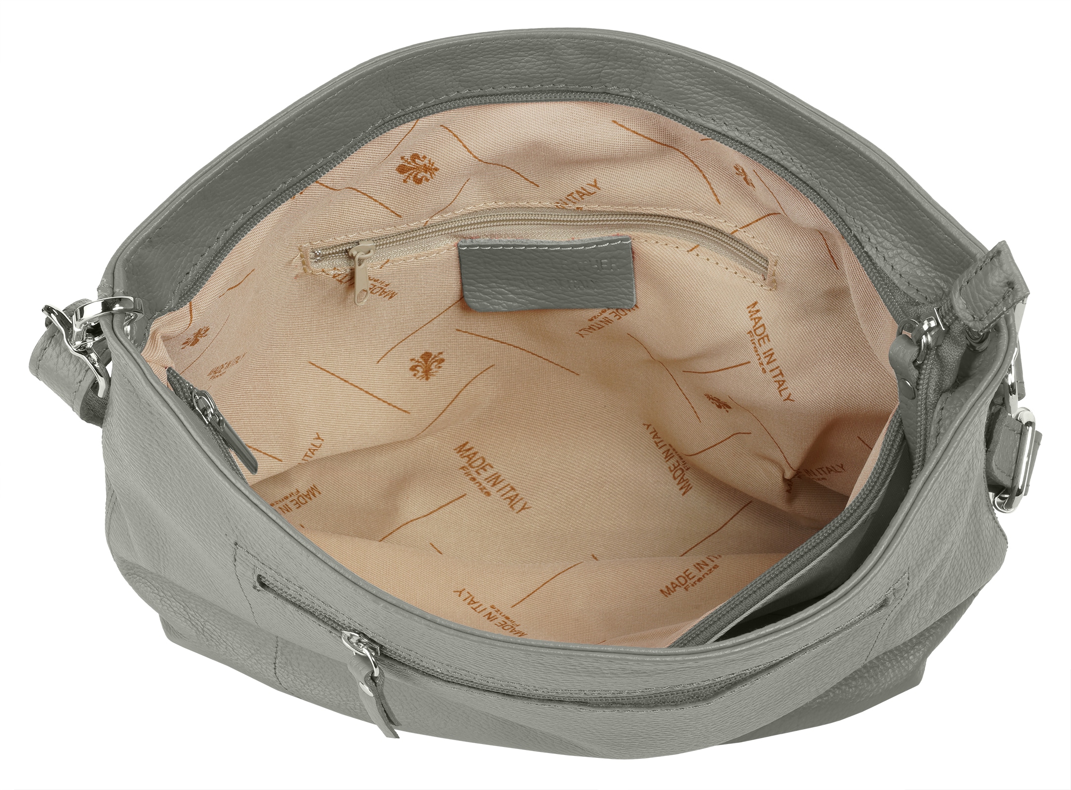 Samantha Look Umhängetasche echt Leder, Made in Italy