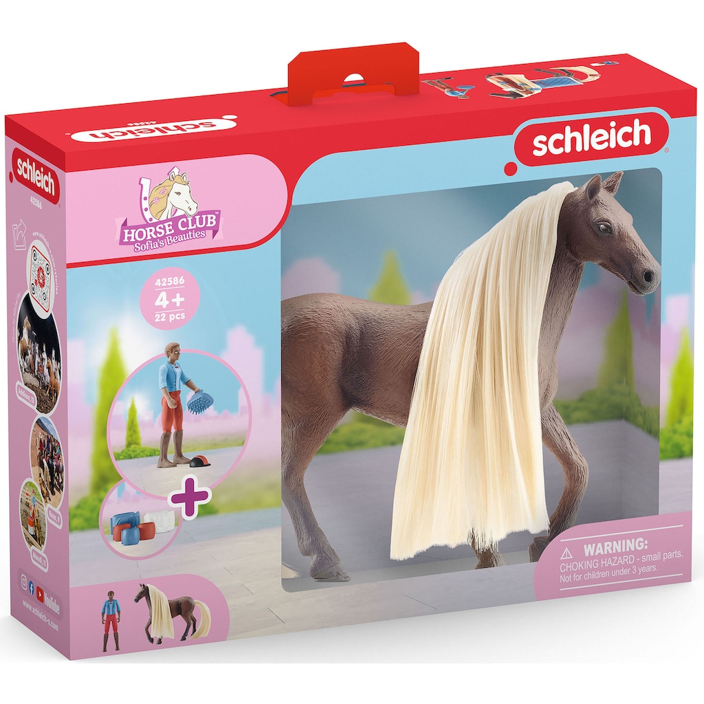 Schleich® Spielfigur »HORSE CLUB, Leo & Rocky Starter Set (42586)«