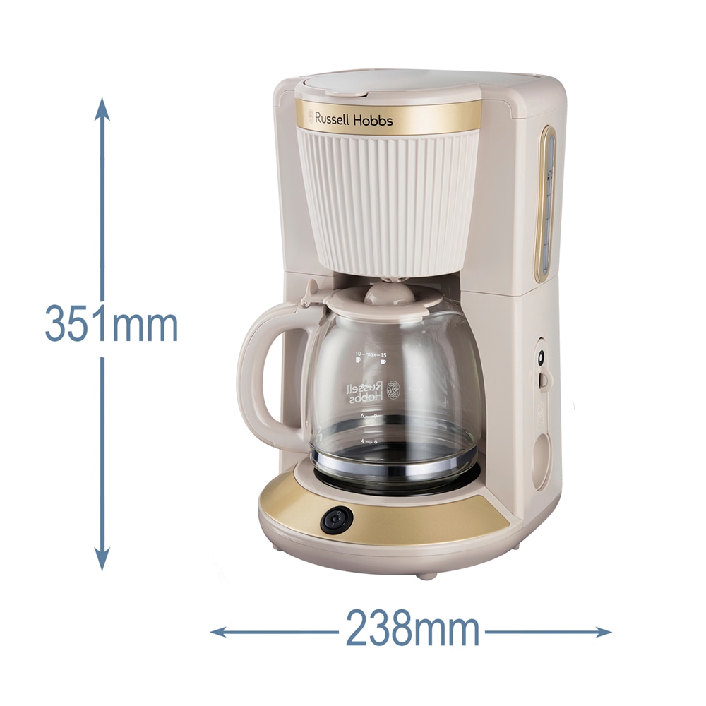 RUSSELL HOBBS Filterkaffeemaschine »Stone 26781-56« 1,25 l Kaffeekanne Warmhaltefunktion, WhilTech-Brühtechnologie