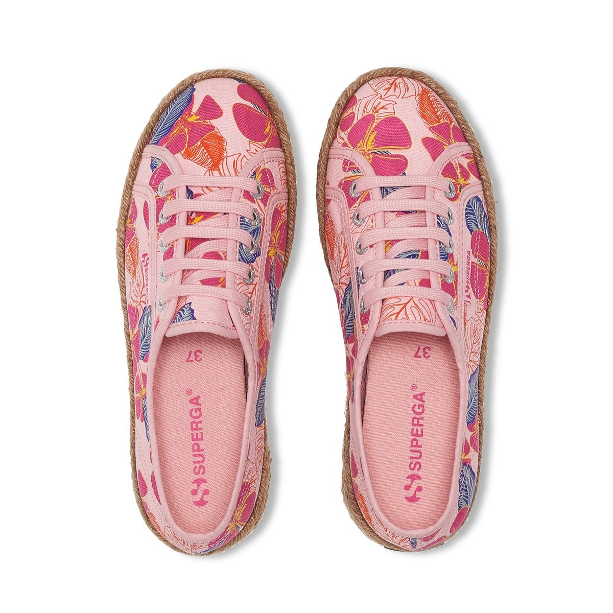 Superga Plateausneaker »2730 ROPE HIBISCUS FLOWER PRINT«