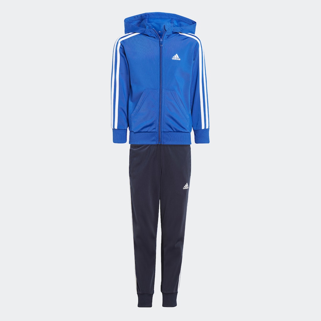 adidas Sportswear Trainingsanzug »ESSENTIALS 3-STREIFEN SHINY«, (2 tlg.)