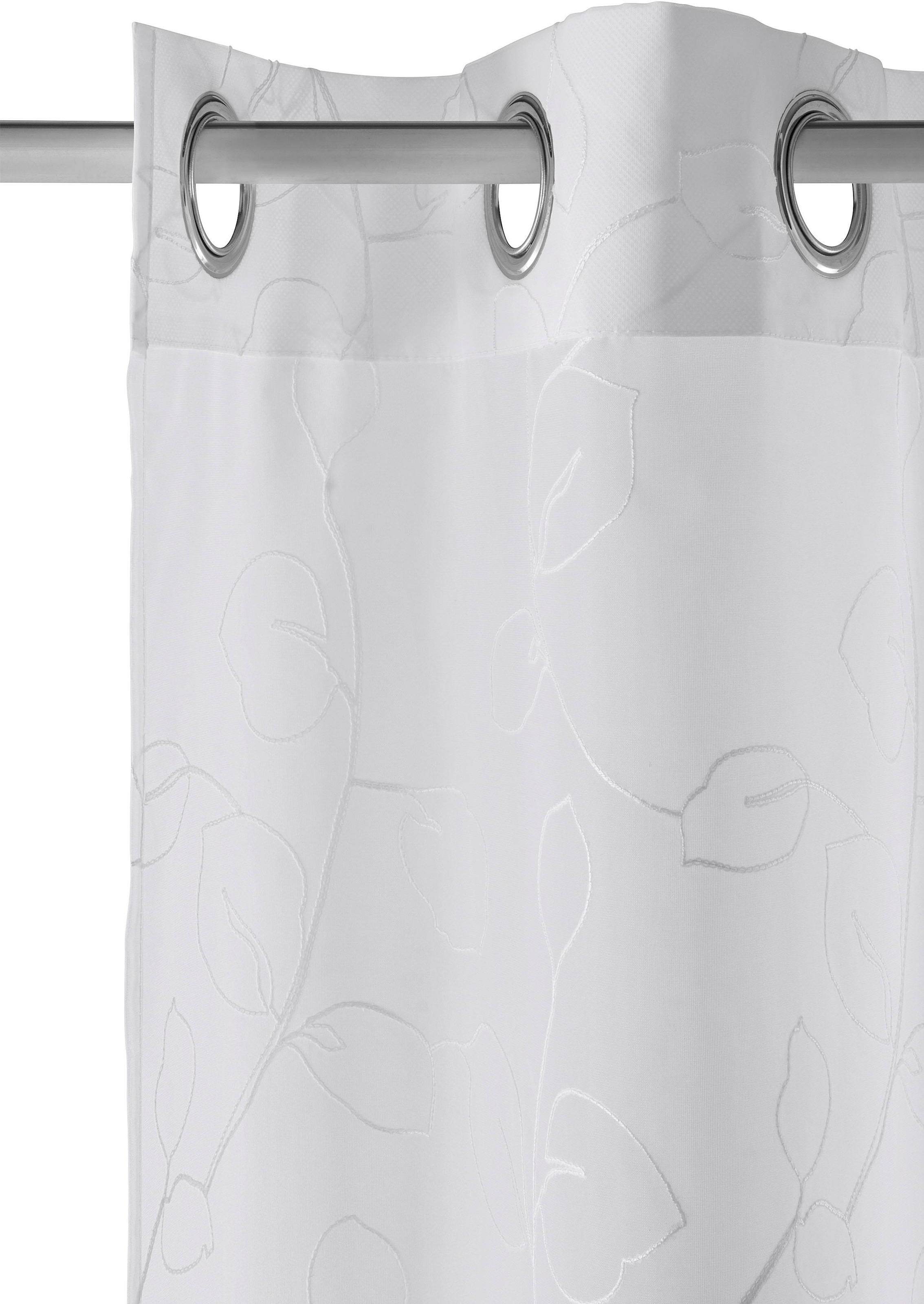 mit online Stickerei, »Adele«, Gardine affaire transparent, Home Voile St.), kaufen (1 floraler