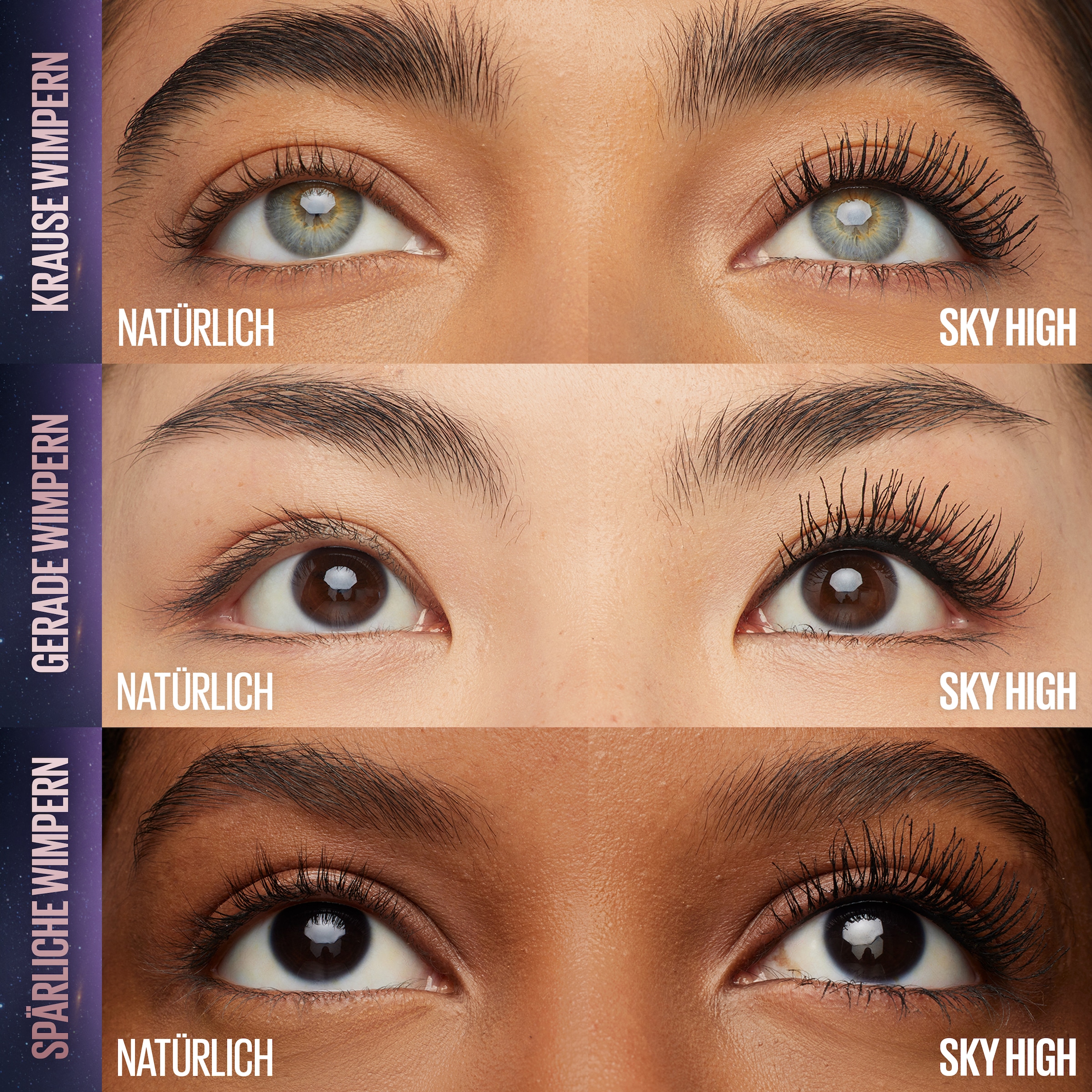 MAYBELLINE NEW YORK Mascara »LASH SENSATIONAL SKY HIGH« schafft volles Volumen und extreme Länge
