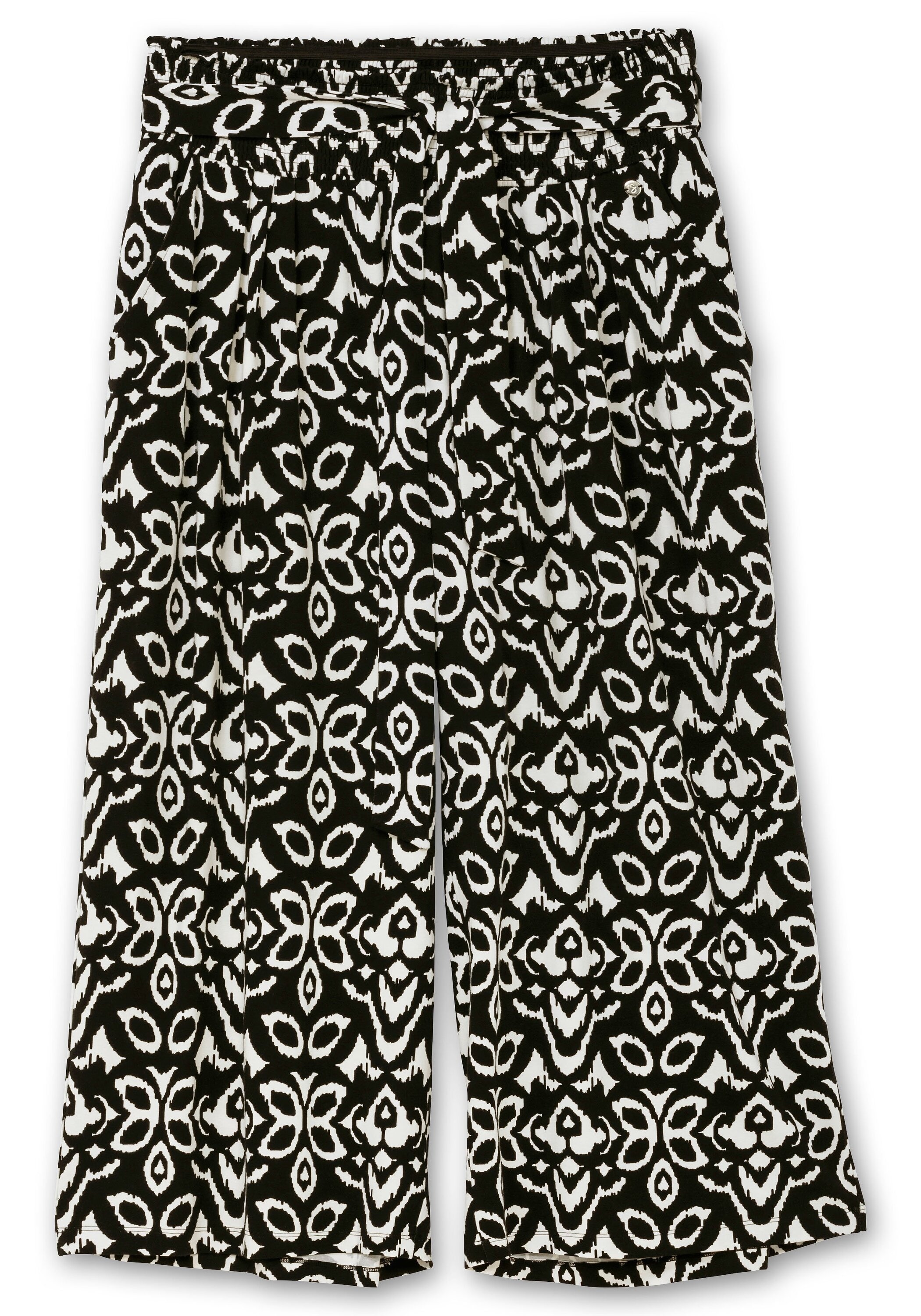 Sheego Culotte »7/8-Hose mit Smokbund und Ethnoprint«