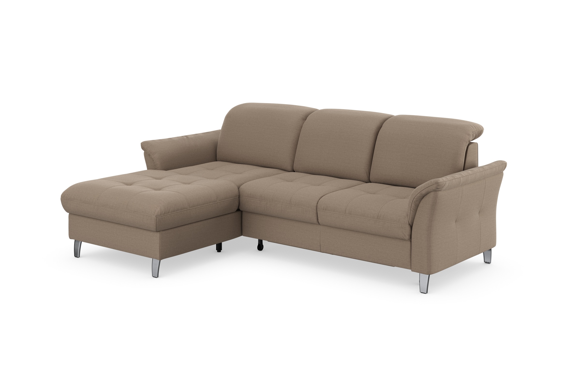 sit&more Ecksofa »Maggiore L-Form«, wahlweise mit Kopfteilverstellung, Bettfunktion und Bettkasten