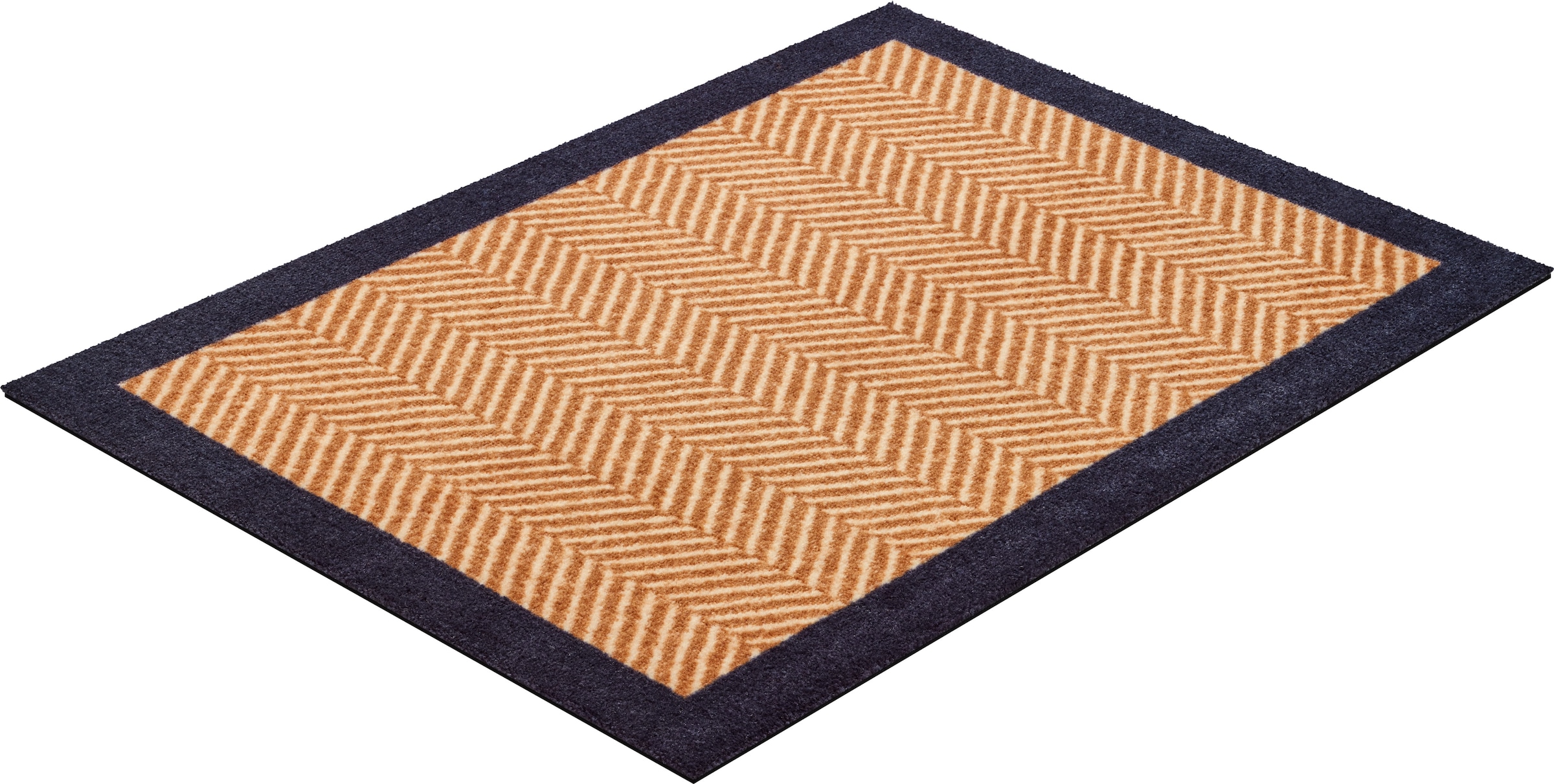 Fußmatte In- Outdoor mit geeignet, rechteckig, Bordüre, Grund »Herringbone«, waschbar Schmutzfangmatte und